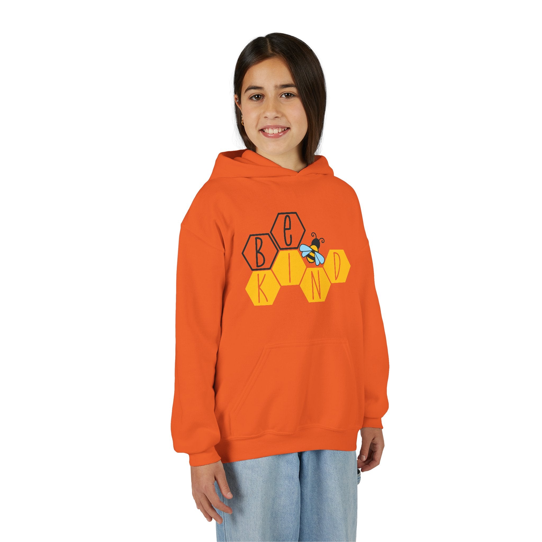 Unisex Kids Hoodie – Bee Kind & Cozy