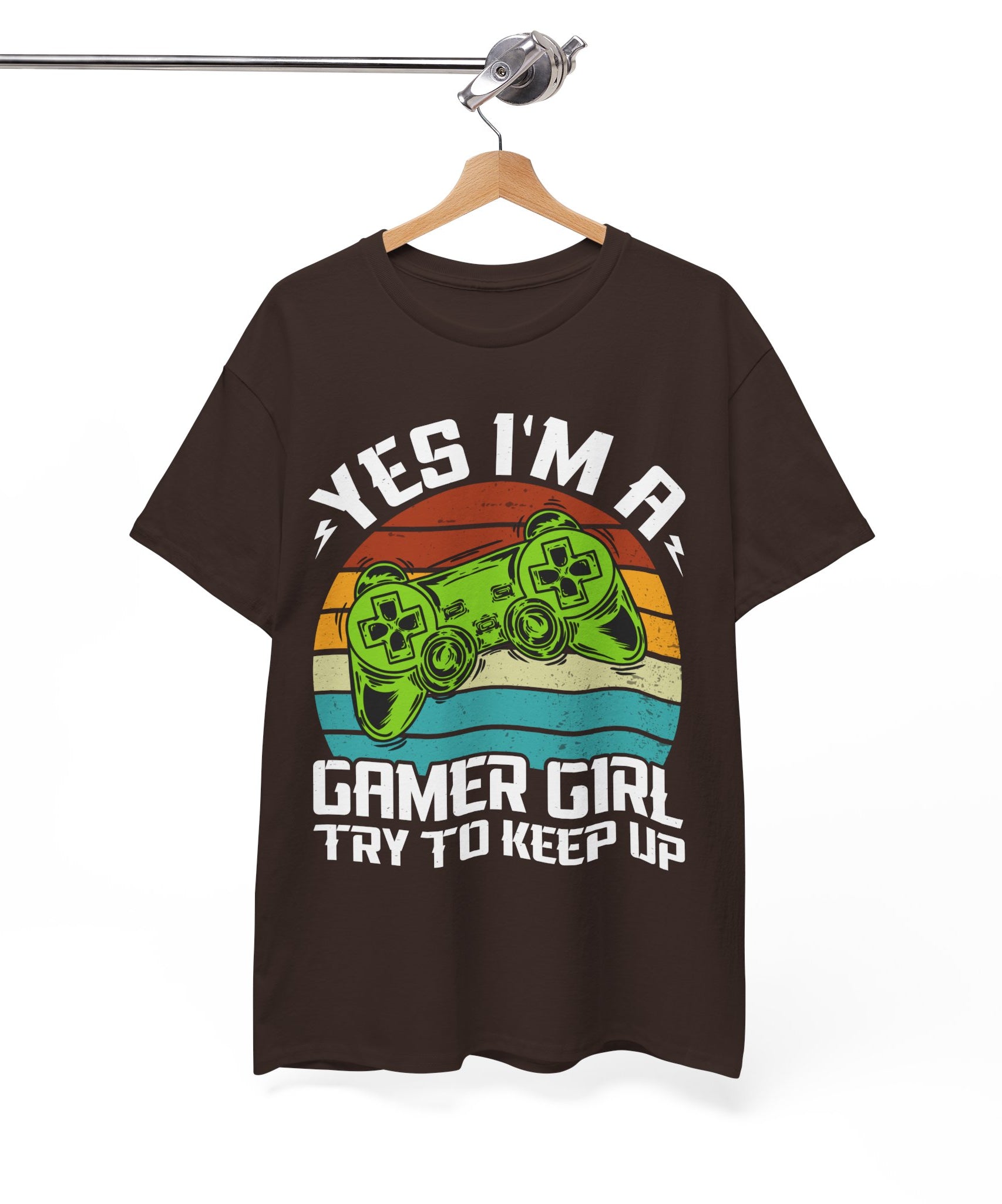 Retro Gamer Girl Tee - Gaming Vibes | Gallory Hive
