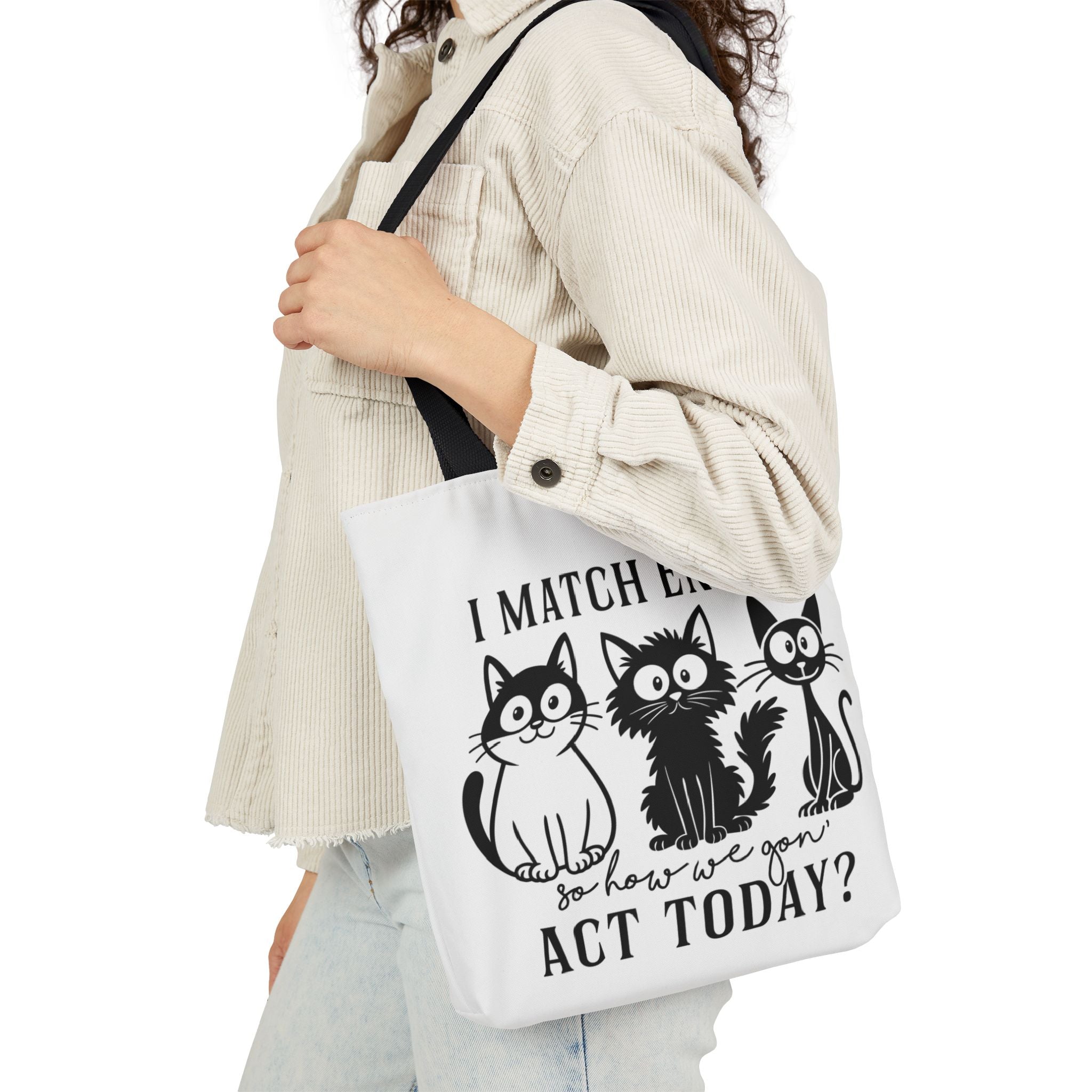 Cute Cat Canvas Tote Bag – Reusable & Adorable | Gallory Hive