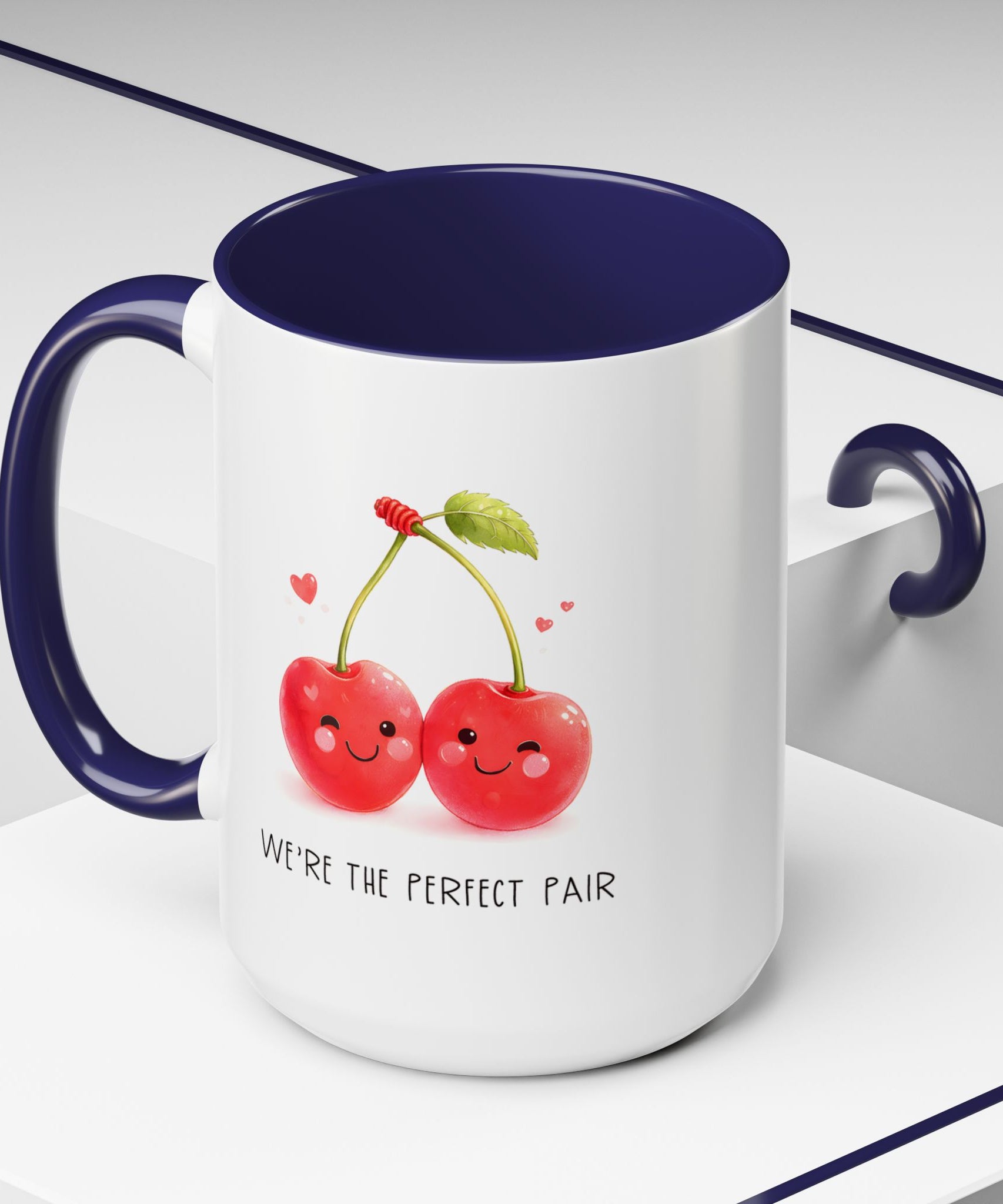 Funny Cherry Couple Ceramic Coffee Mug | Gallory Hive