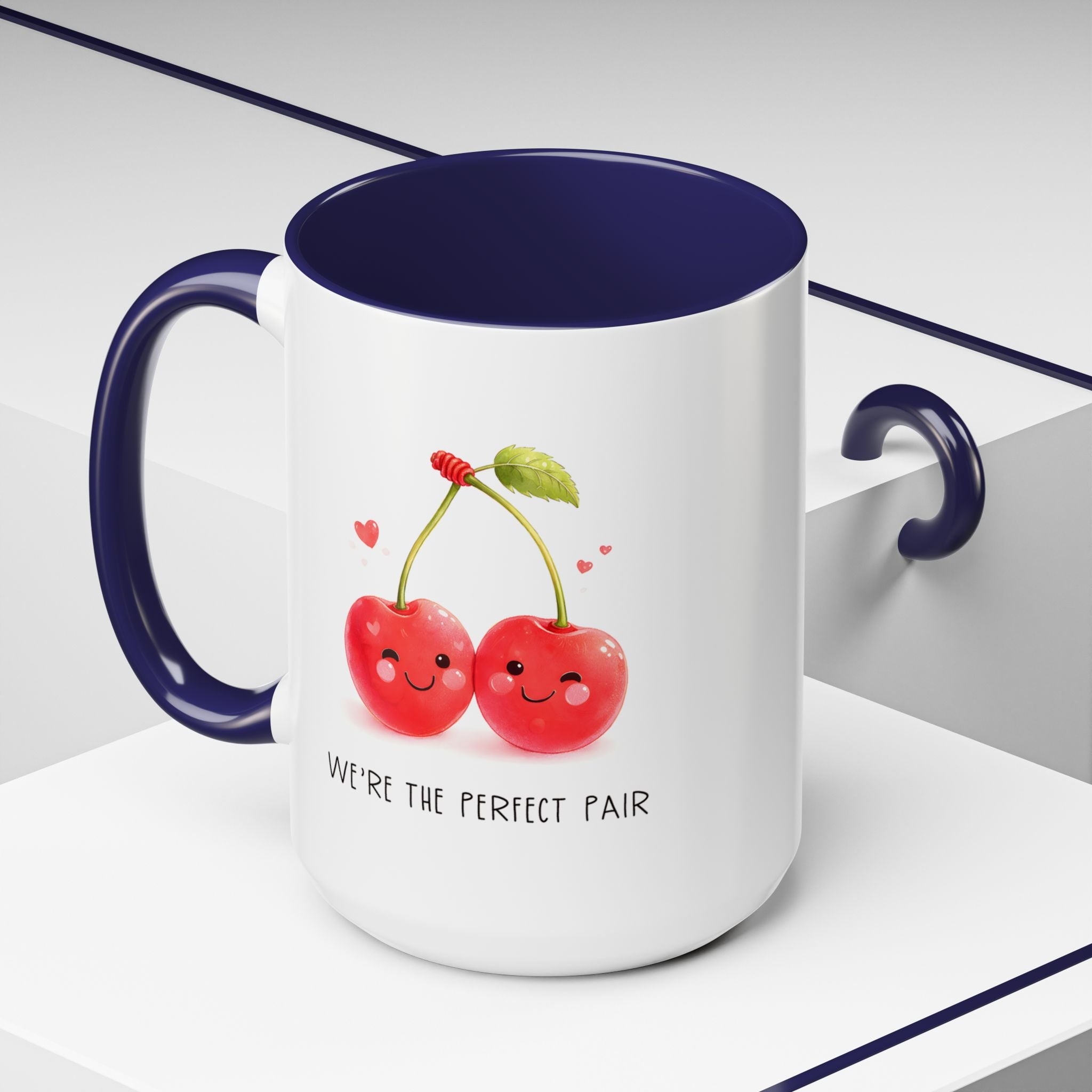 Funny Cherry Couple Ceramic Coffee Mug | Gallory Hive