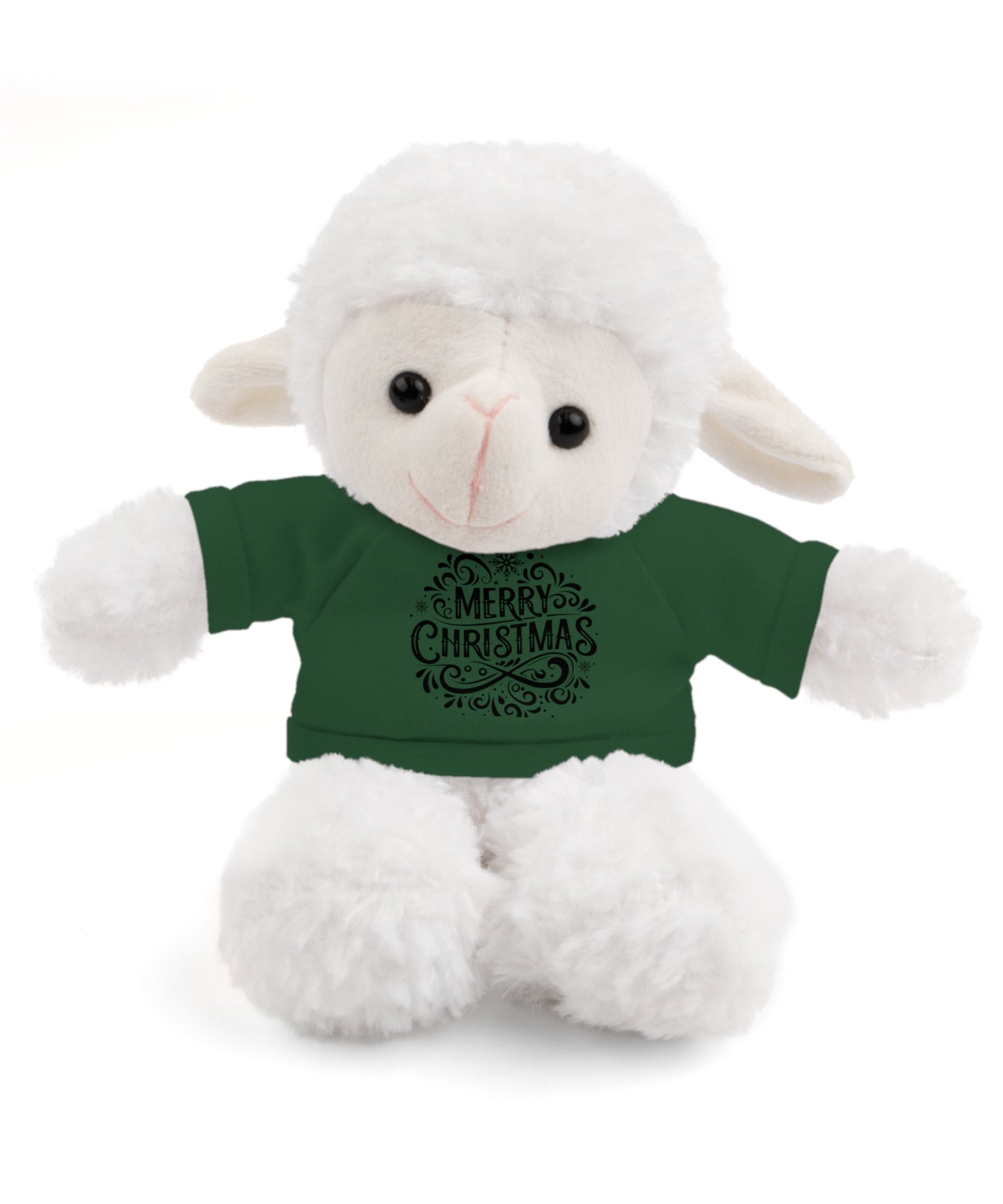 Festive Merry Christmas Stuffed Sheep | Gallory Hive