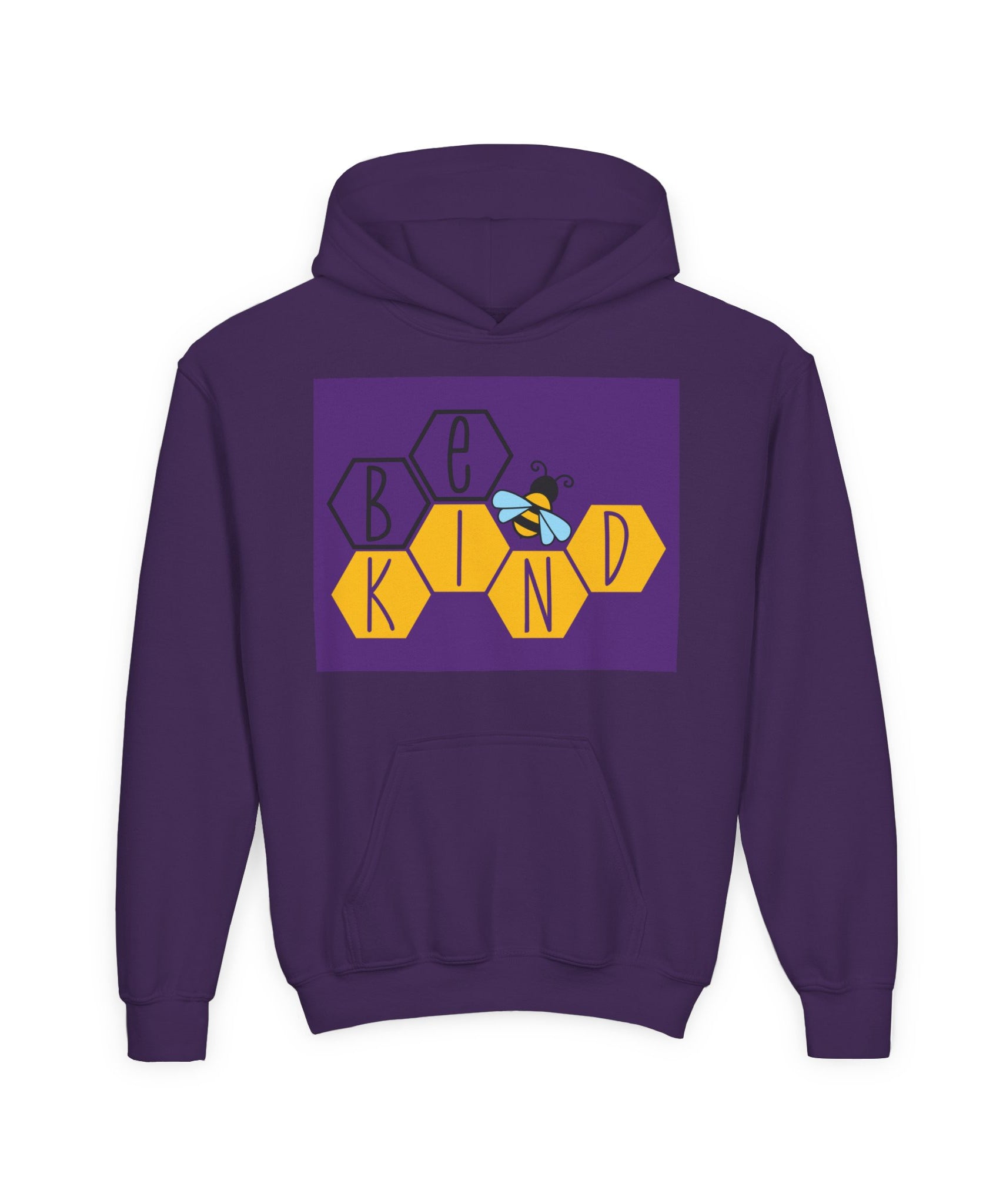 Unisex Kids Hoodie – Bee Kind & Cozy