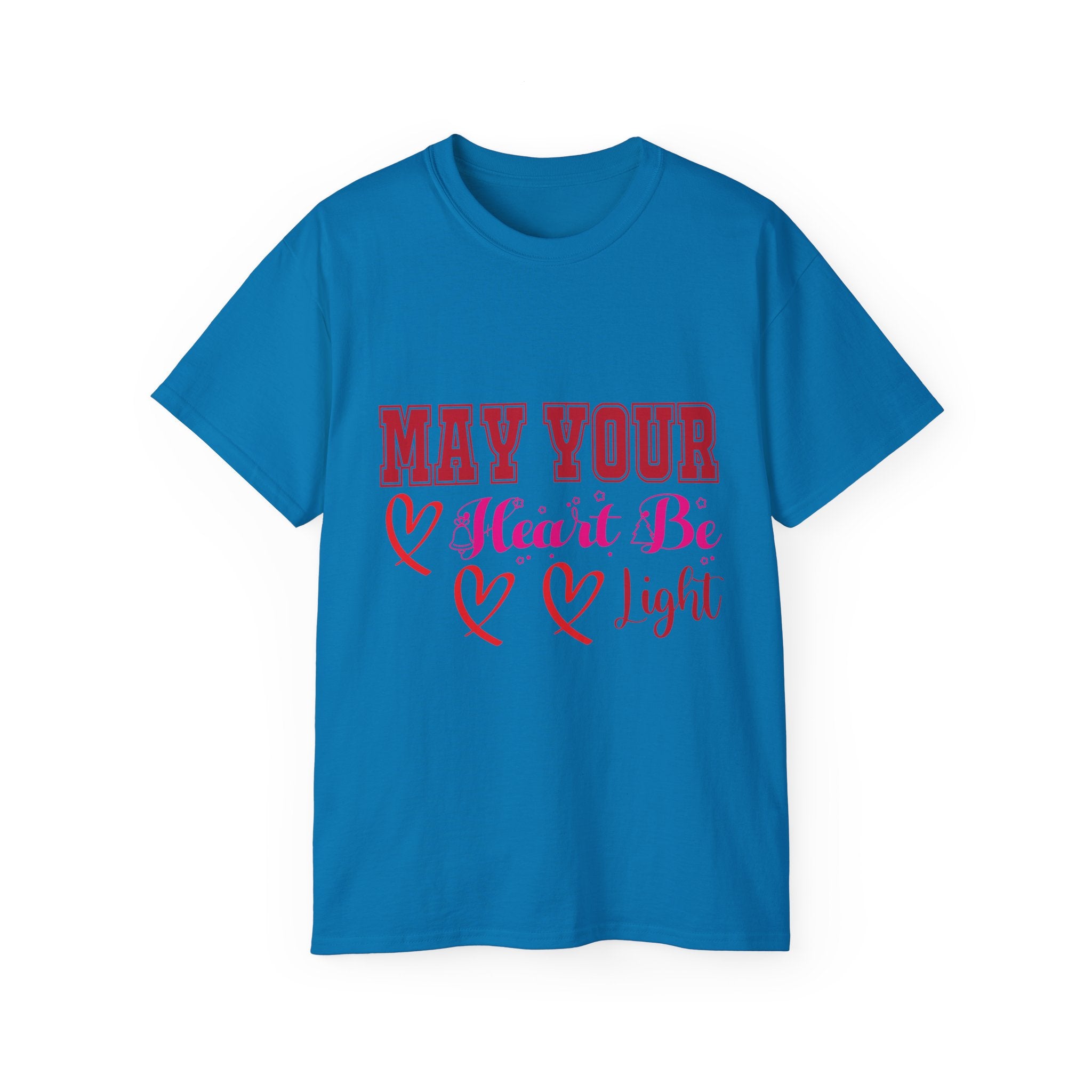May Your Heart Be Light Christmas T-Shirt | Gallory Hive