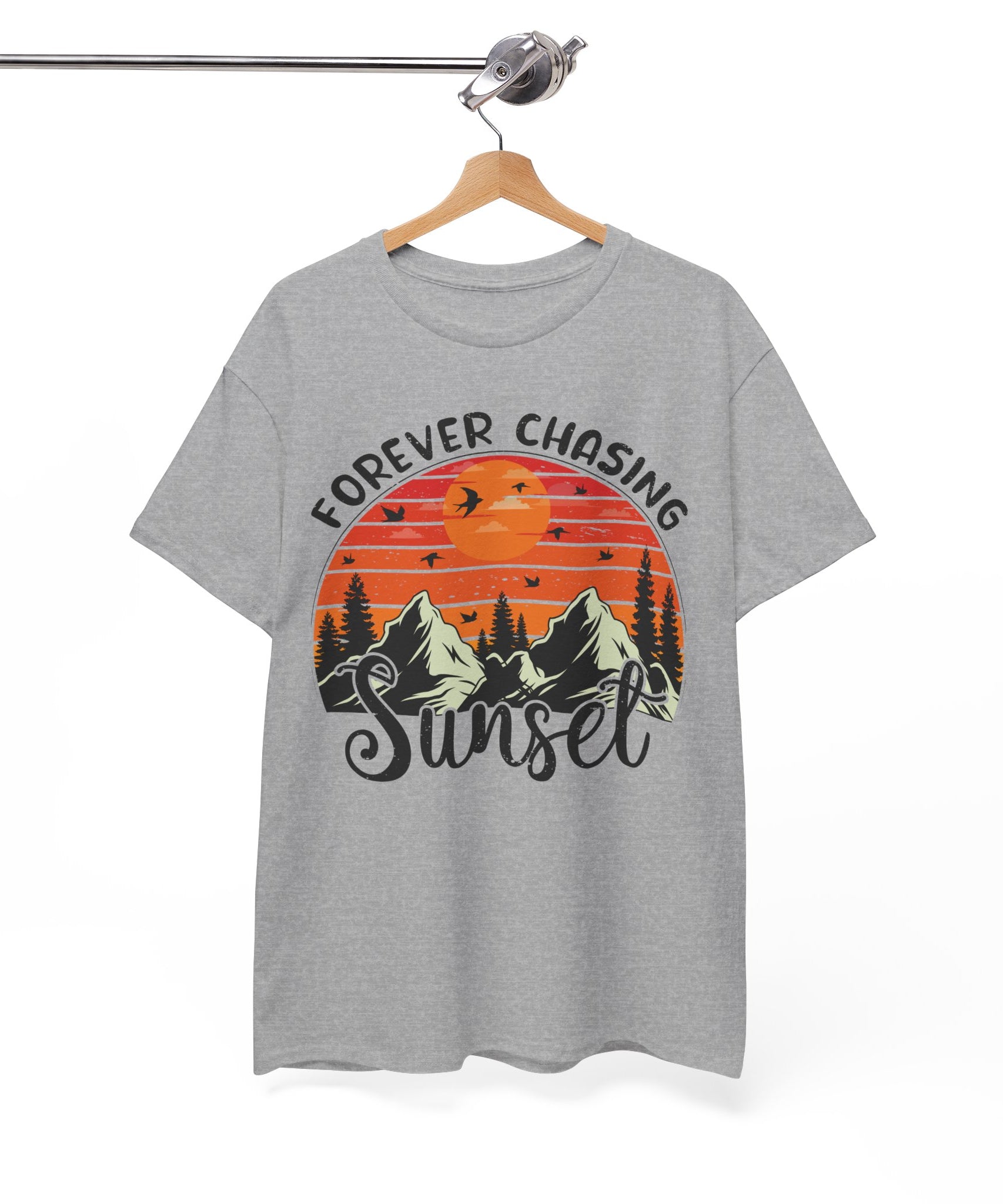 Sunset Mountain Scene T-Shirt | Gallory Hive