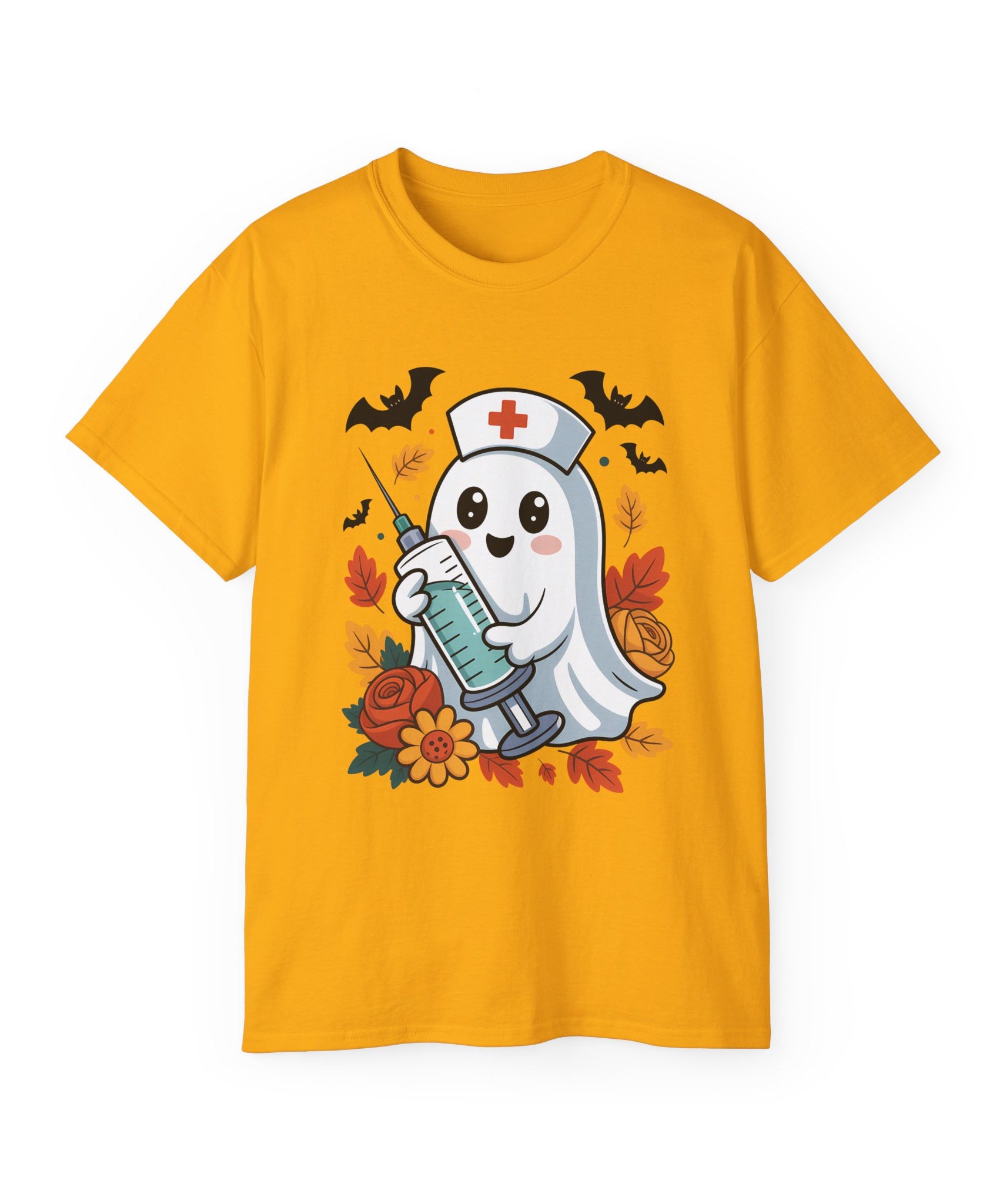 Halloween Nurse Ghost T-Shirt - Spooky Season Style | Gallory Hive