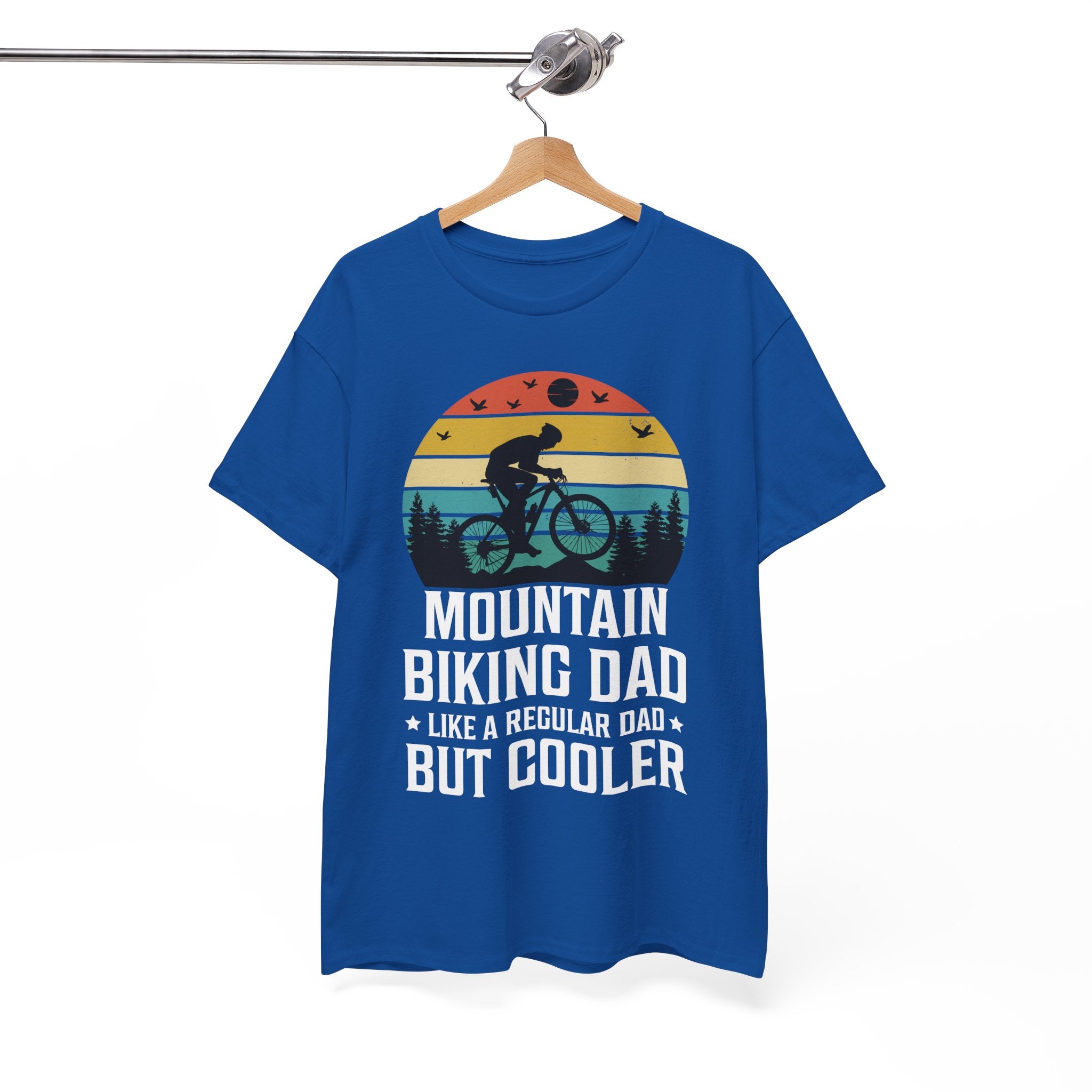 Retro Mountain Biking Dad Tee - Unique Gift Idea | Gallory Hive