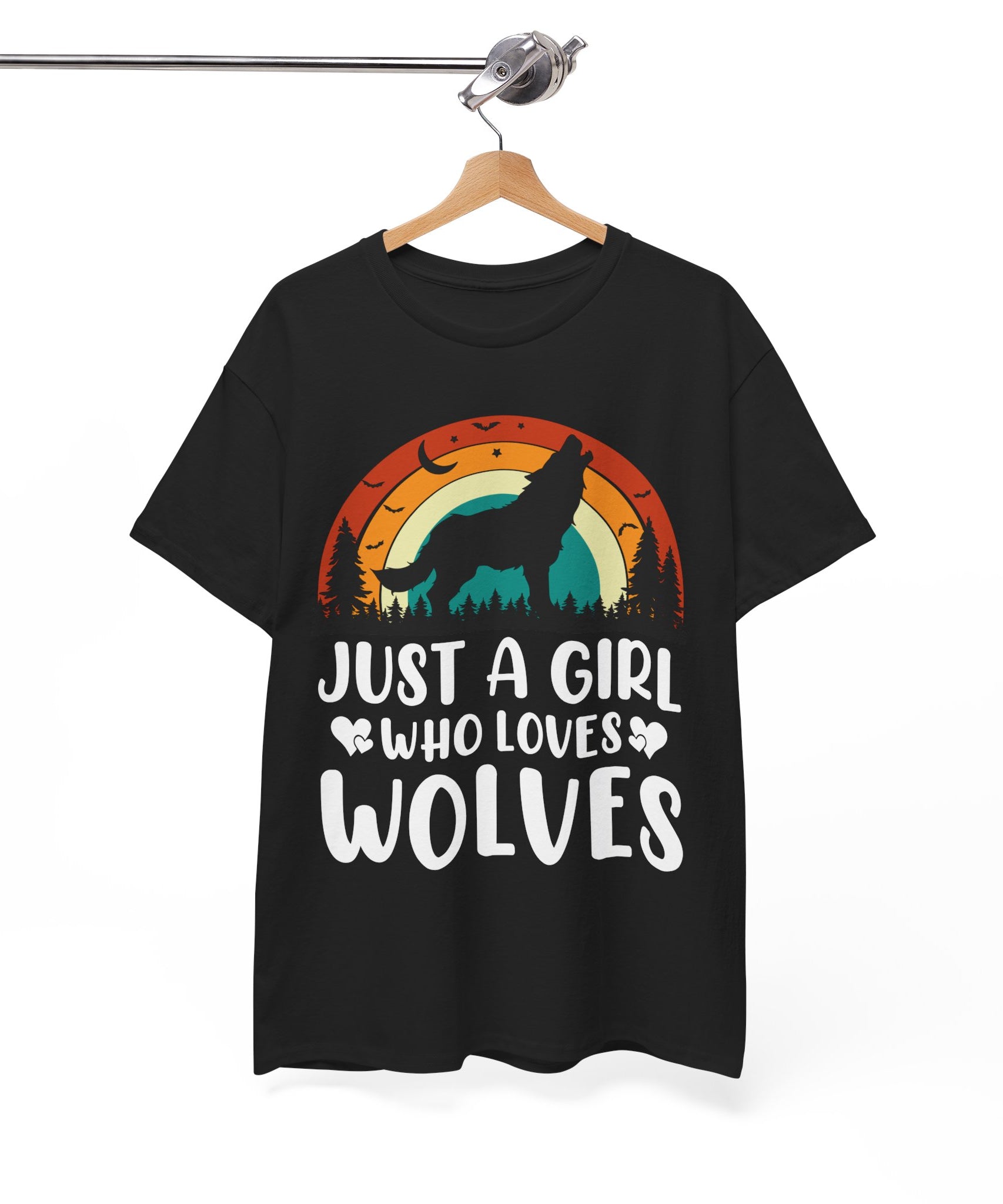Vintage Wolf Lover Girl Tee | Gallory Hive