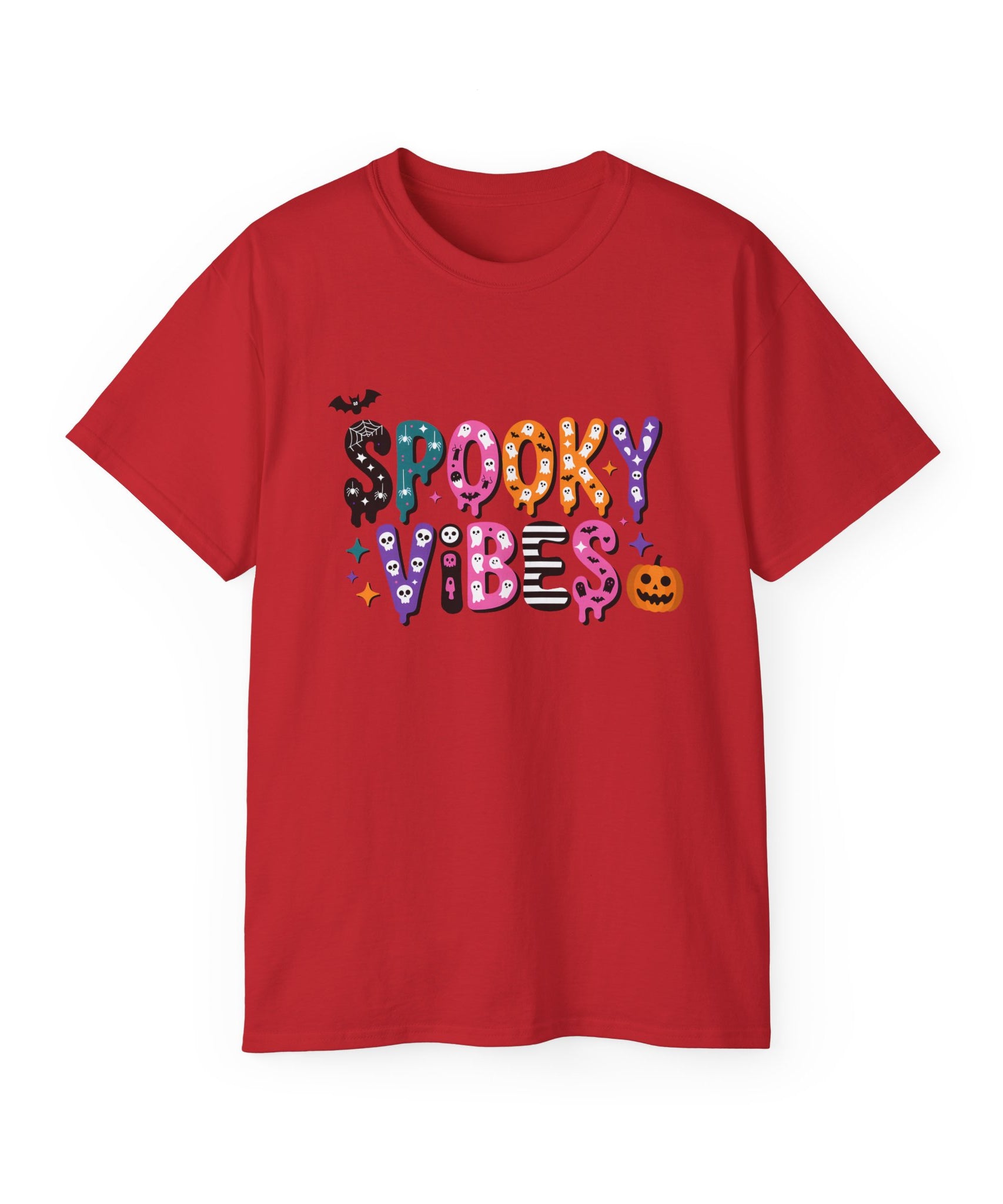 Halloween Spooky Vibes Graphic Tee | Gallory Hive
