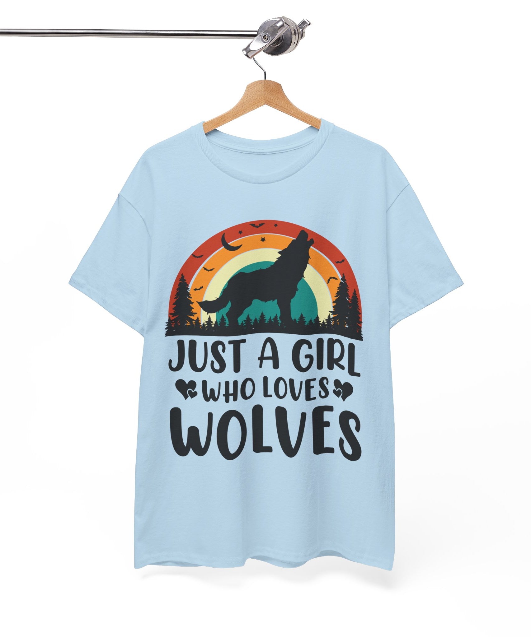 Vintage Wolf Lover Girl Tee