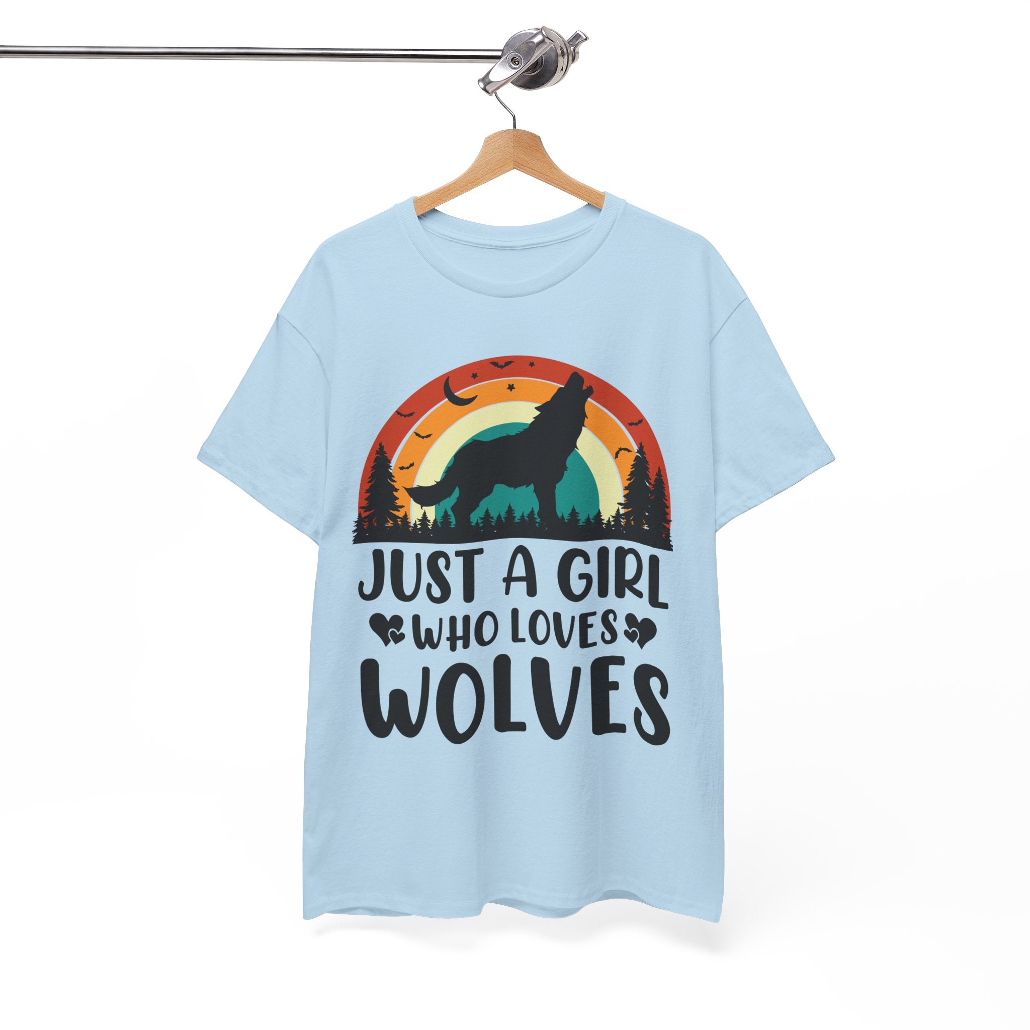 Vintage Wolf Lover Girl Tee