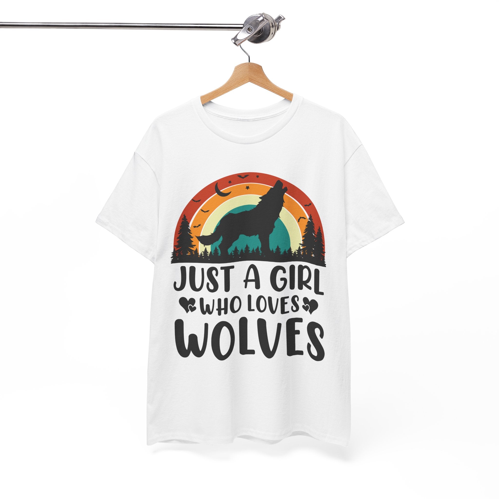 Vintage Wolf Lover Girl Tee