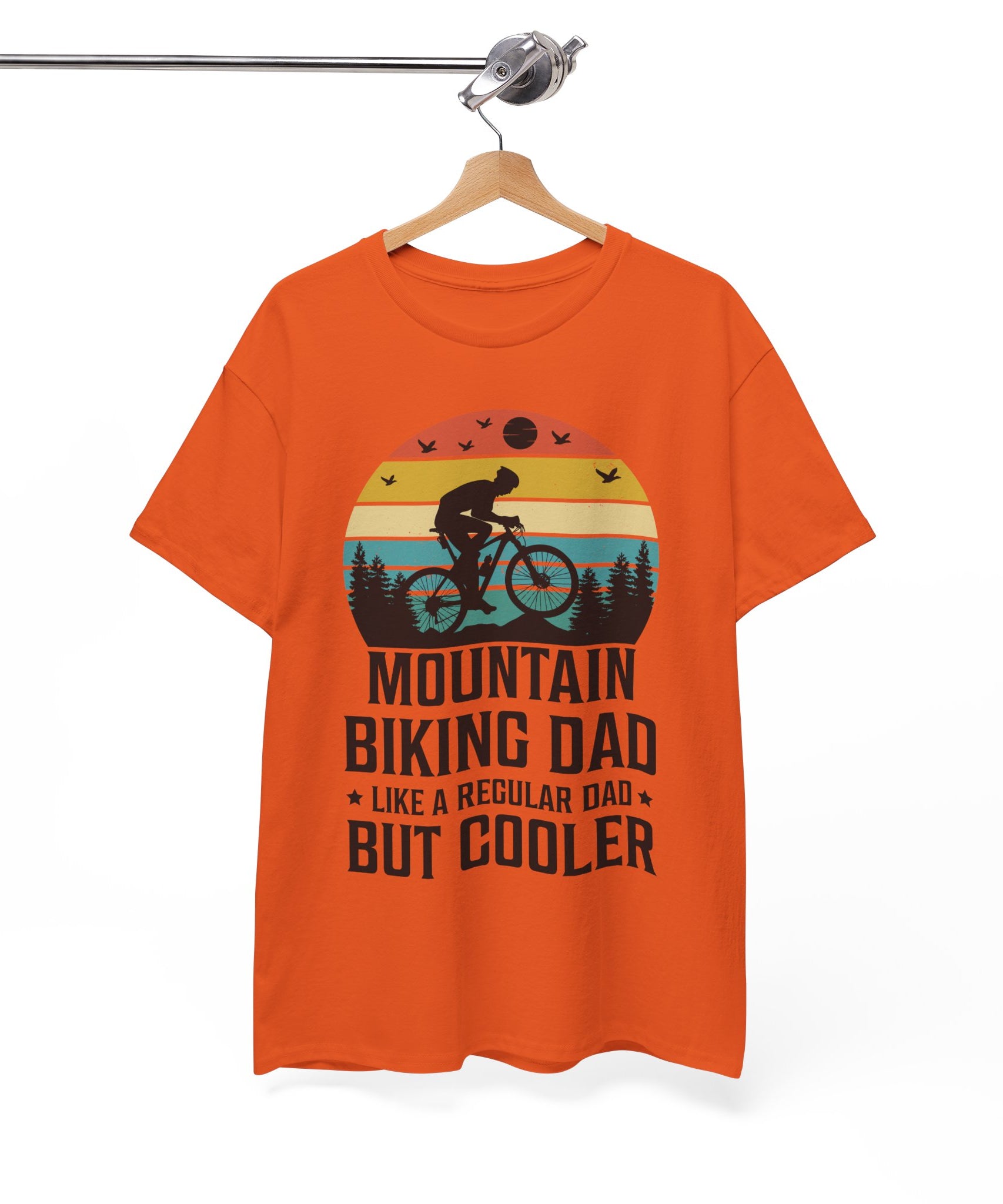 Retro Mountain Biking Dad Tee - Unique Gift Idea | Gallory Hive
