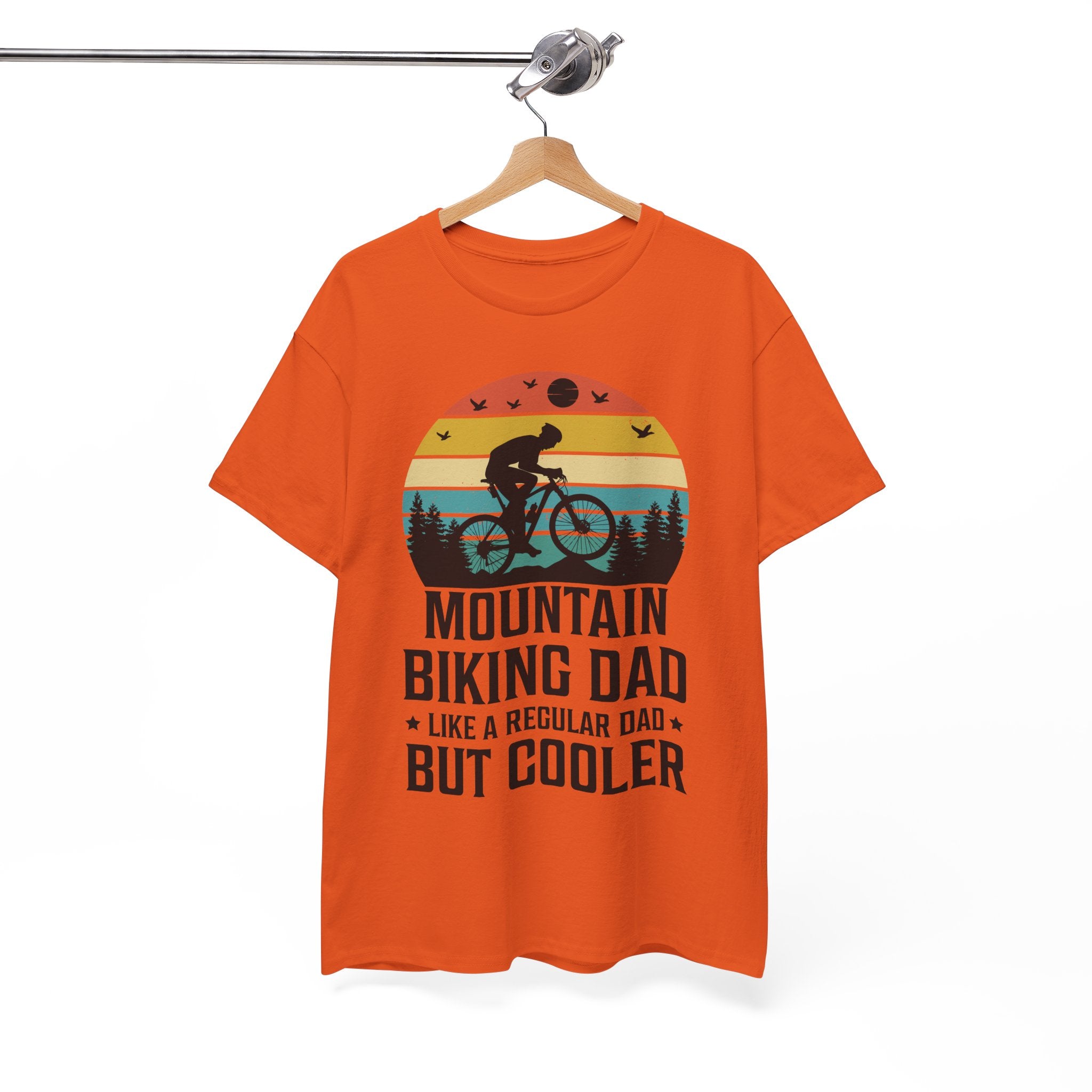 Retro Mountain Biking Dad Tee - Unique Gift Idea | Gallory Hive