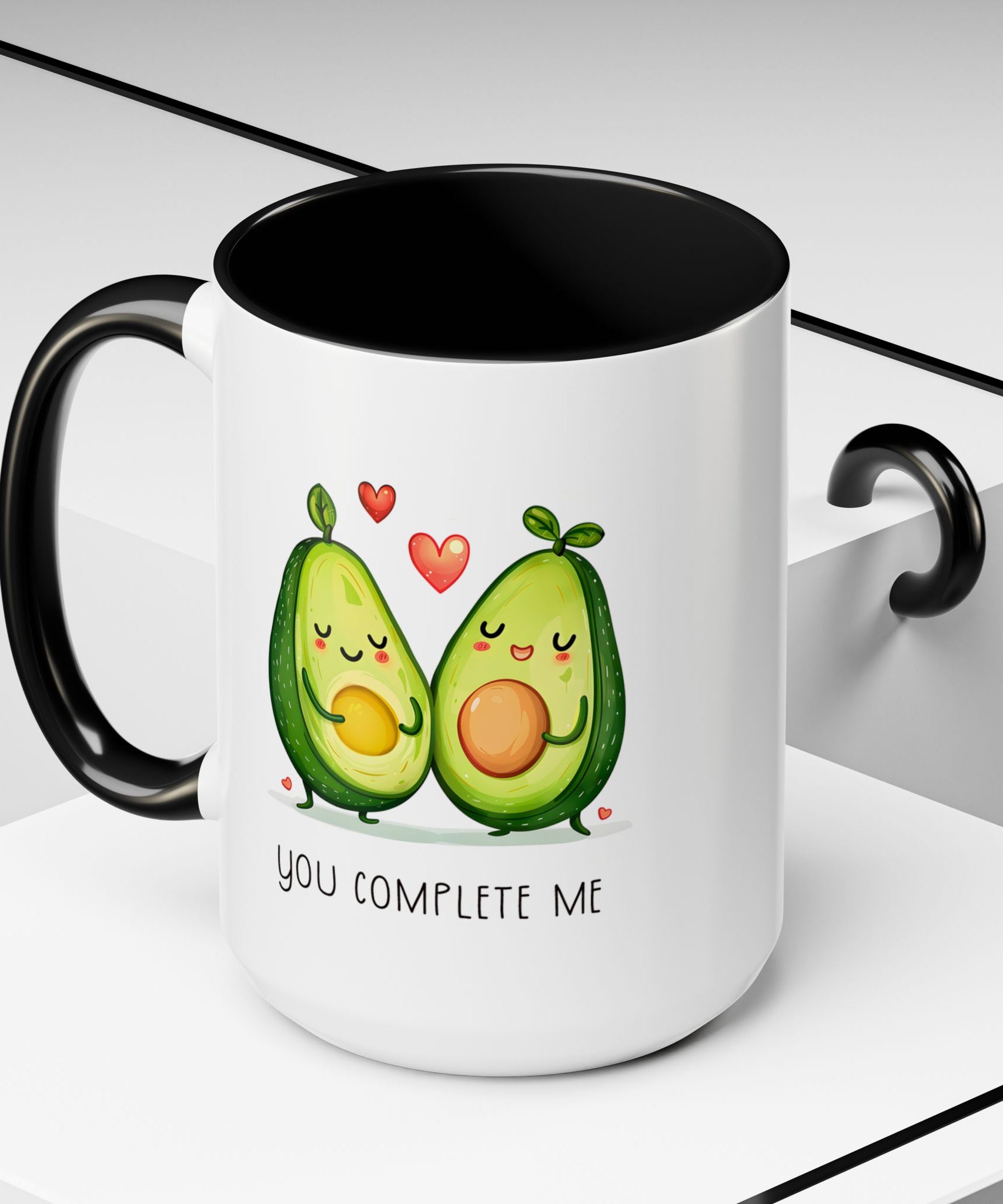 Funny Avocado Couple Ceramic Coffee Mug | Gallory Hive