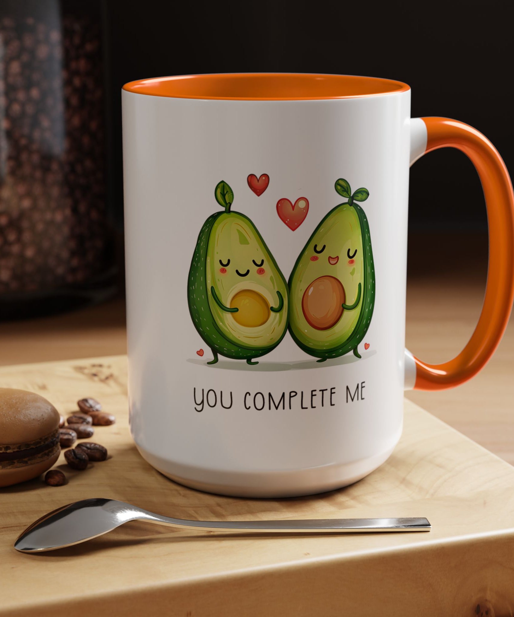 Funny Avocado Couple Ceramic Coffee Mug | Gallory Hive