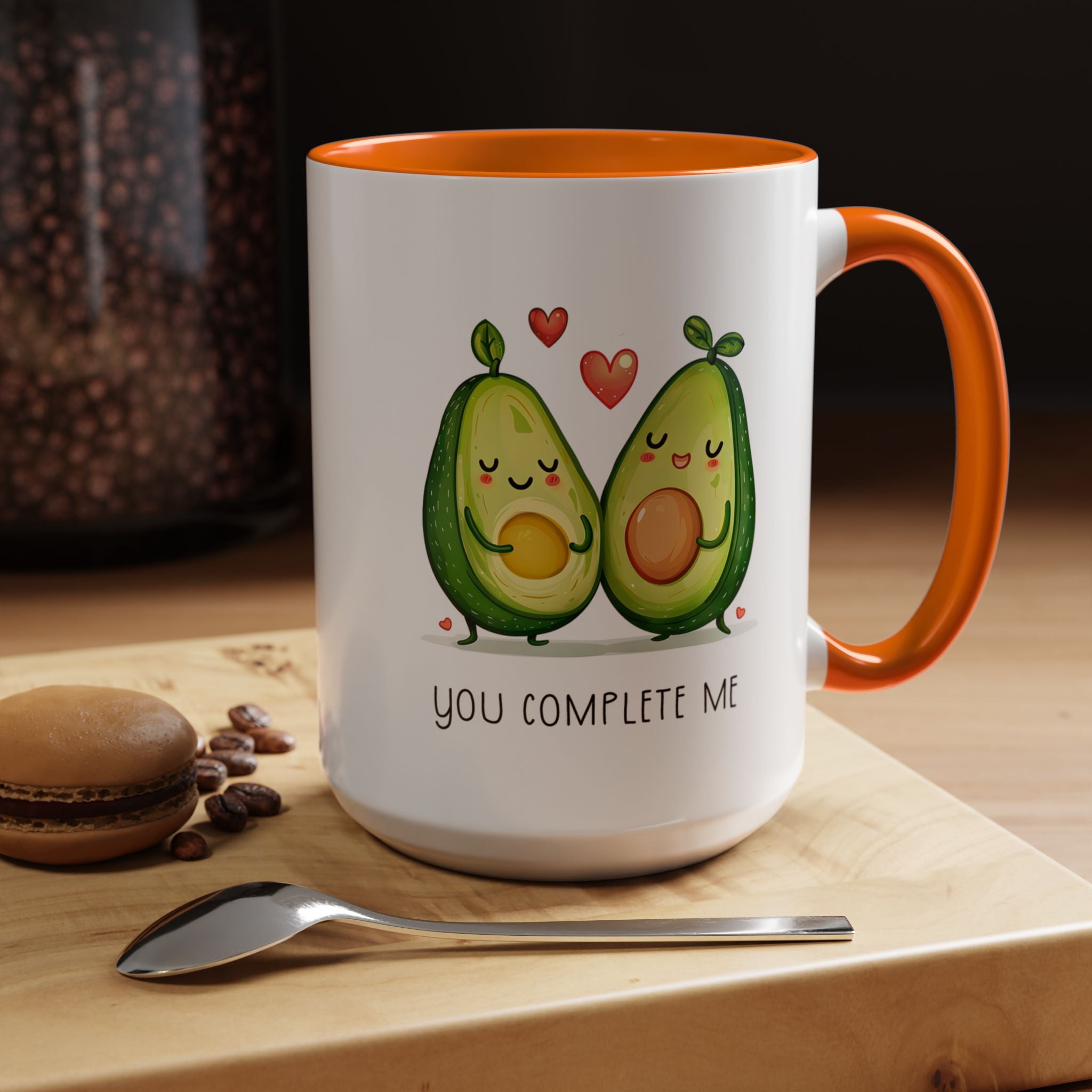 Funny Avocado Couple Ceramic Coffee Mug | Gallory Hive