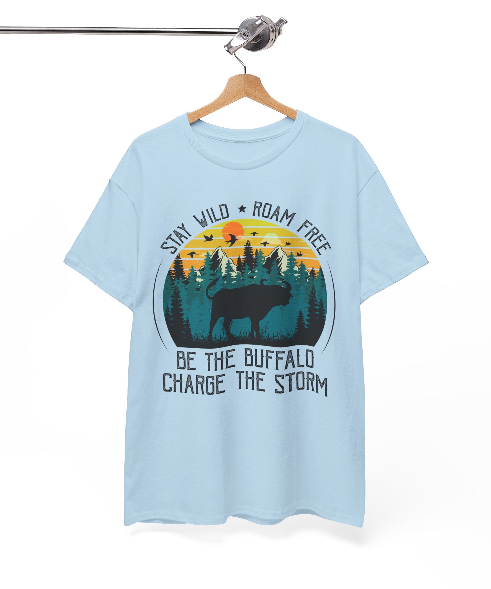 Wild Buffalo Mountain Graphic Tee | Gallory Hive