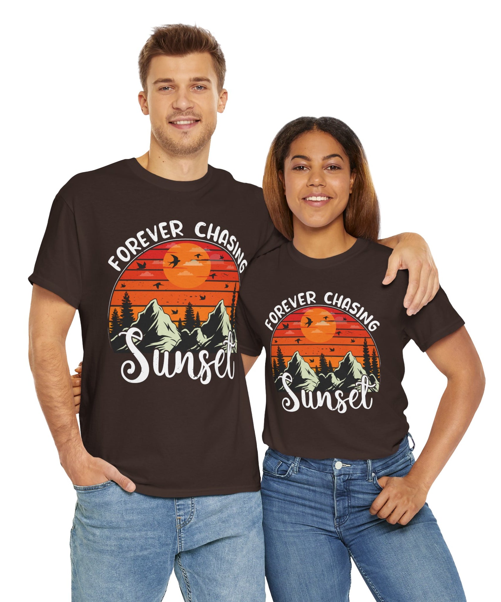 Sunset Mountain Scene T-Shirt