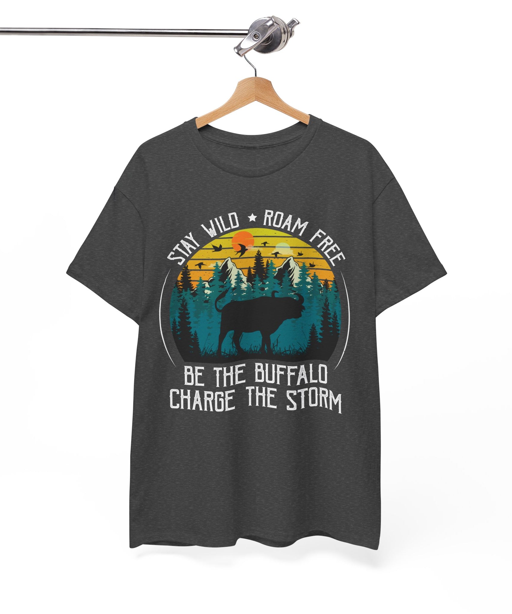 Wild Buffalo Mountain Graphic Tee | Gallory Hive