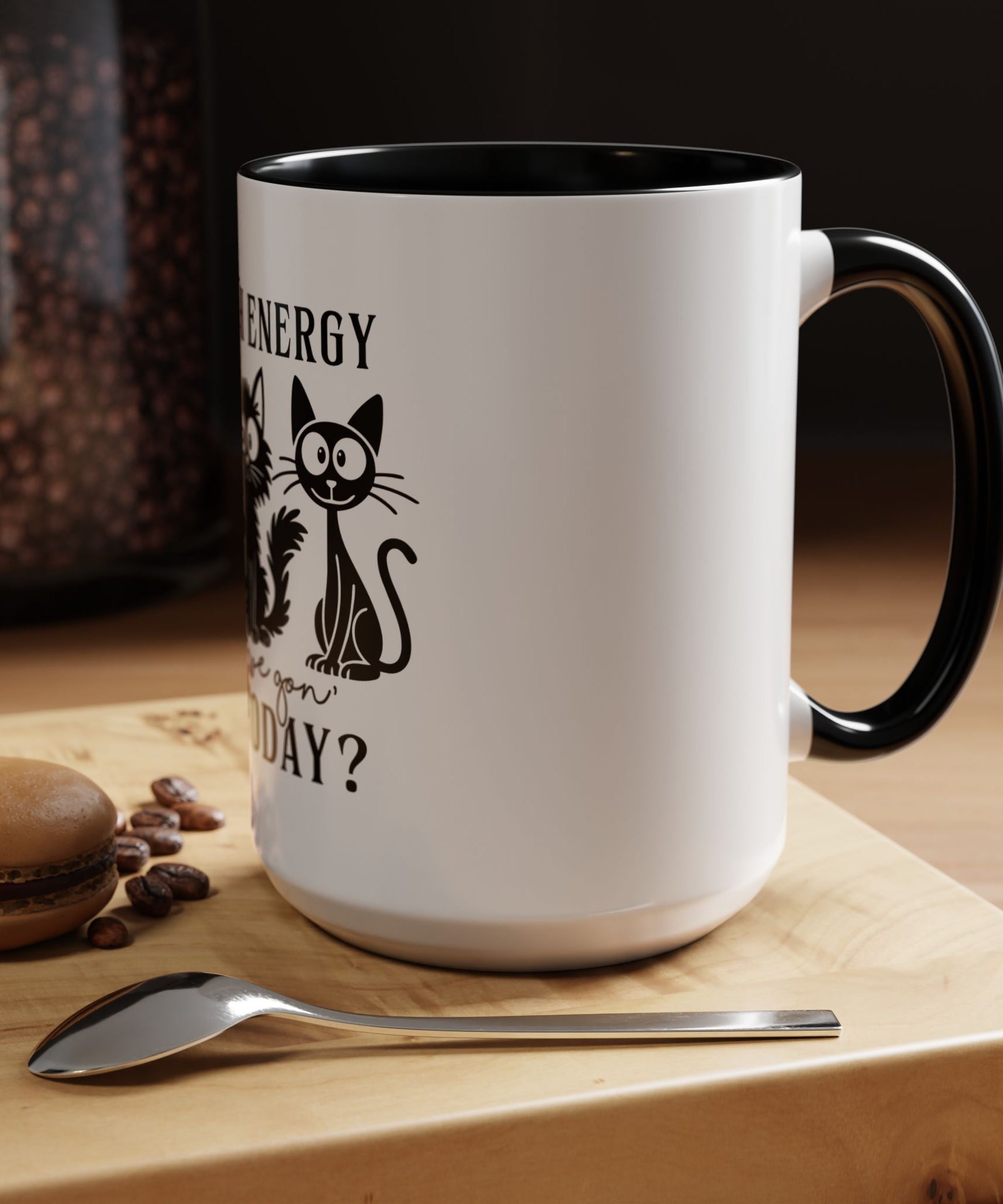 Quirky Cat Coffee Mug, Fun Kitty Mug for Cat Lovers, Gift for Pet Owners, Unique Cat-Themed Drinkware, Cute Cat Lover Present