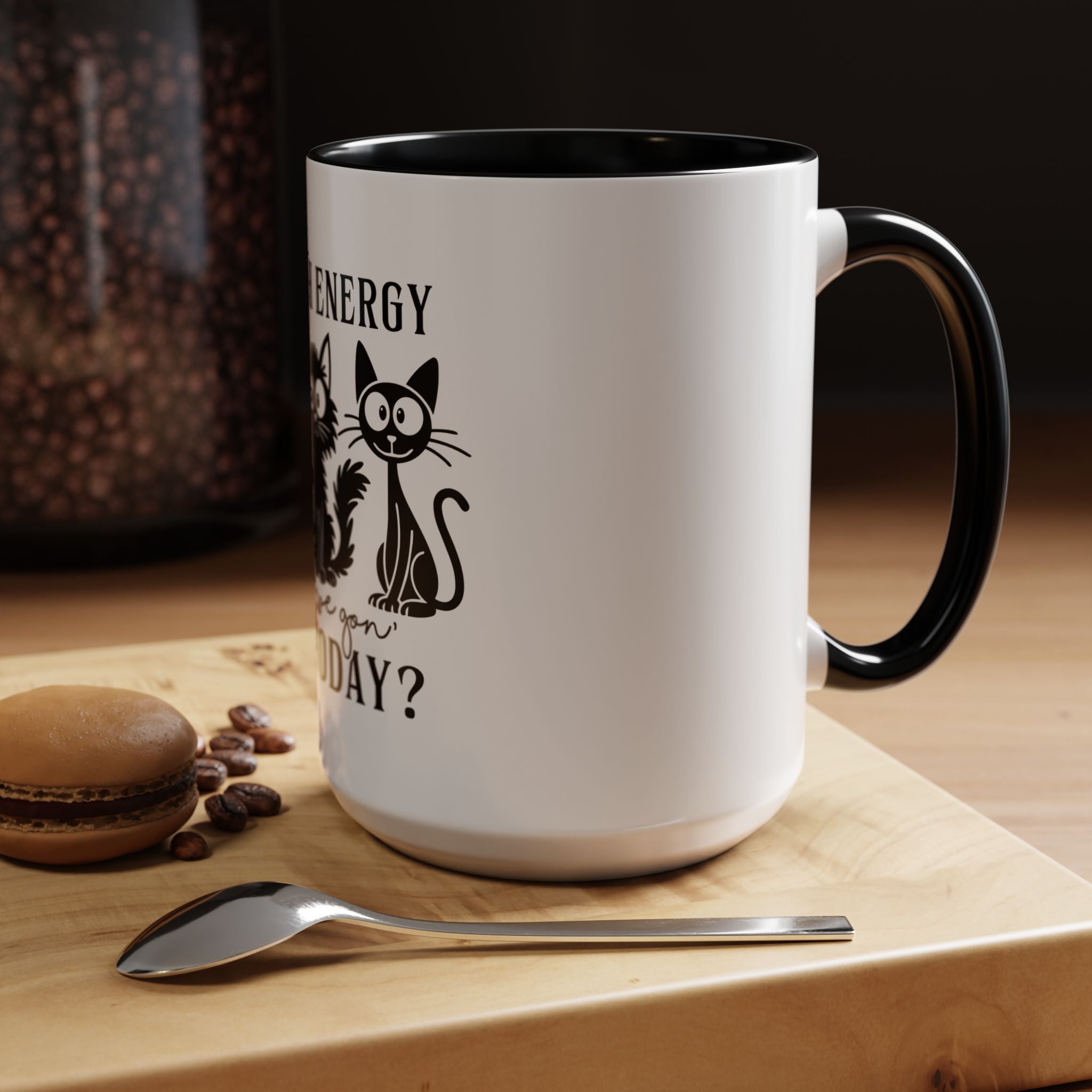 Quirky Cat Coffee Mug, Fun Kitty Mug for Cat Lovers, Gift for Pet Owners, Unique Cat-Themed Drinkware, Cute Cat Lover Present