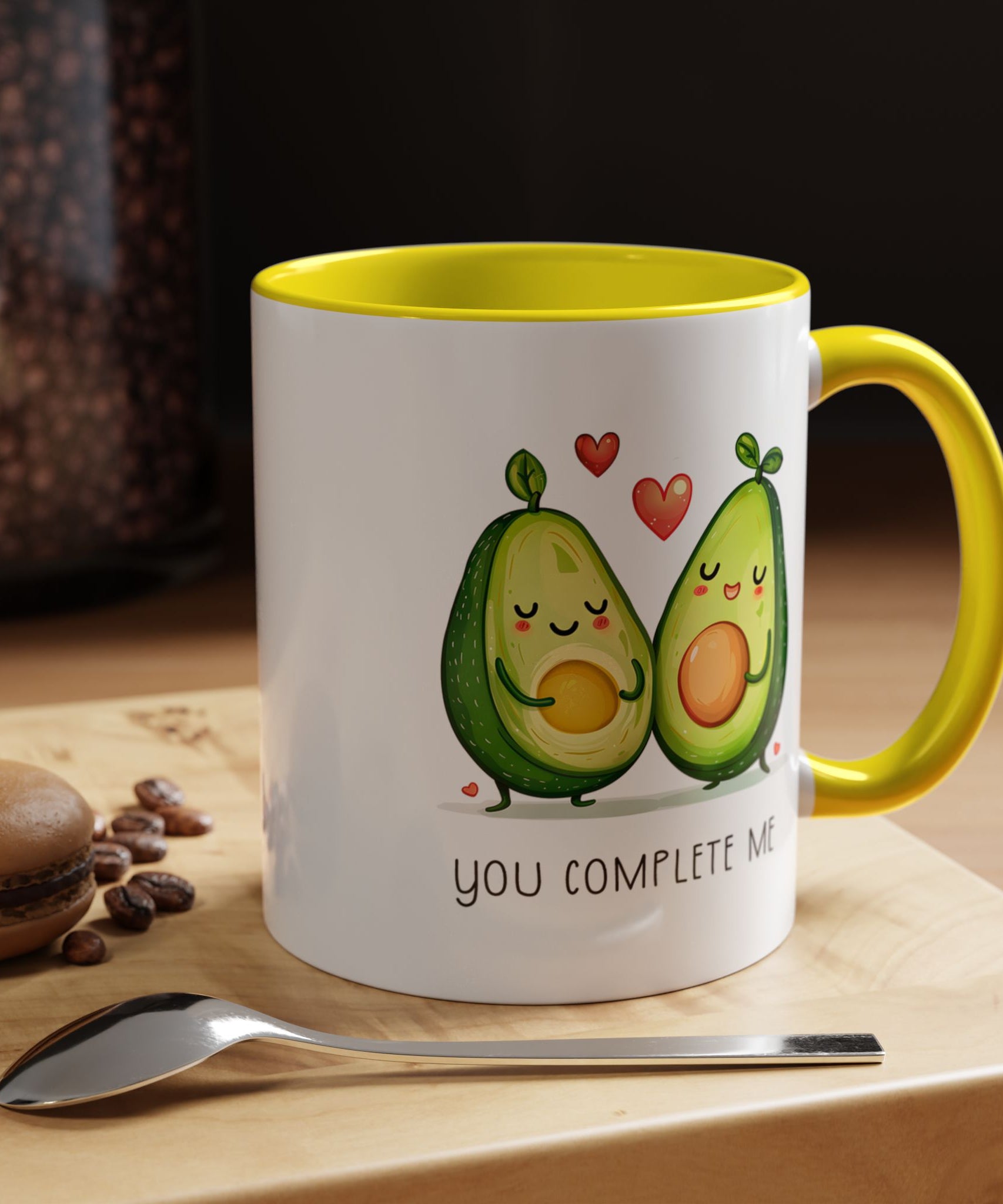 Funny Avocado Couple Ceramic Coffee Mug | Gallory Hive