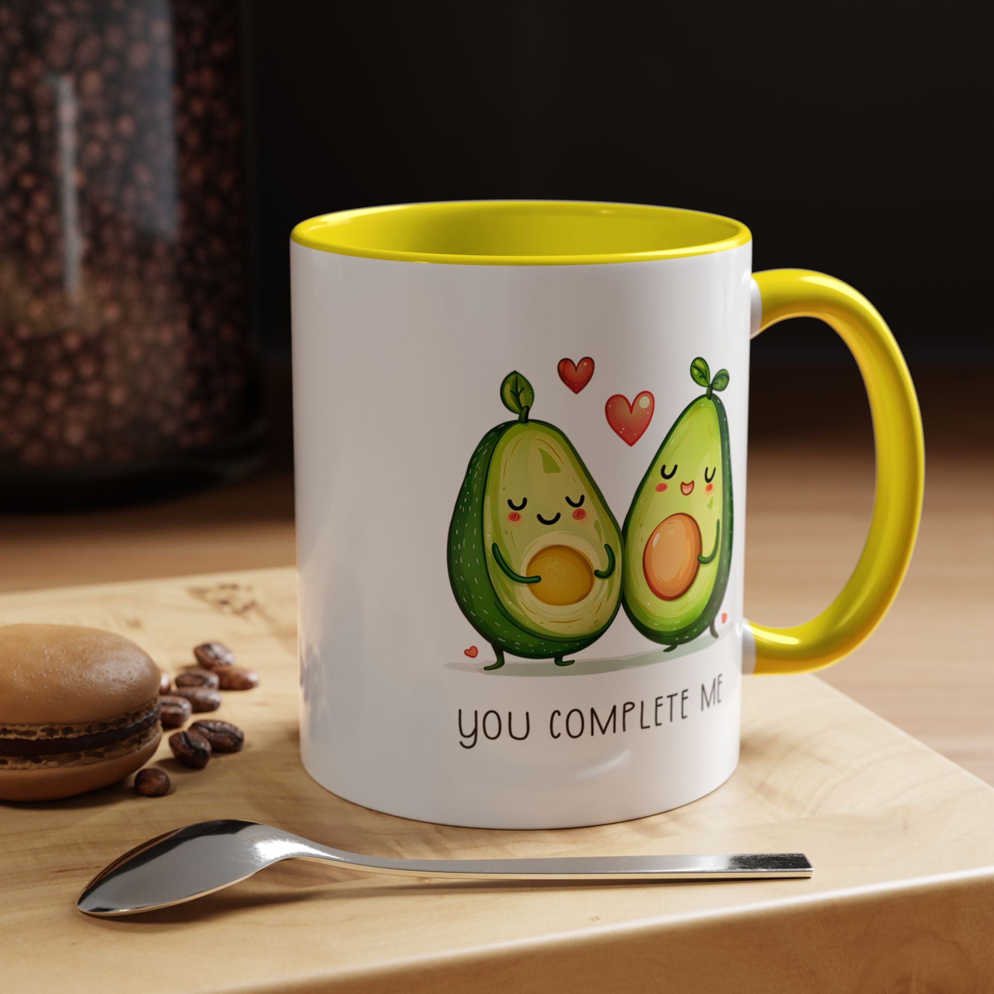 Funny Avocado Couple Ceramic Coffee Mug | Gallory Hive