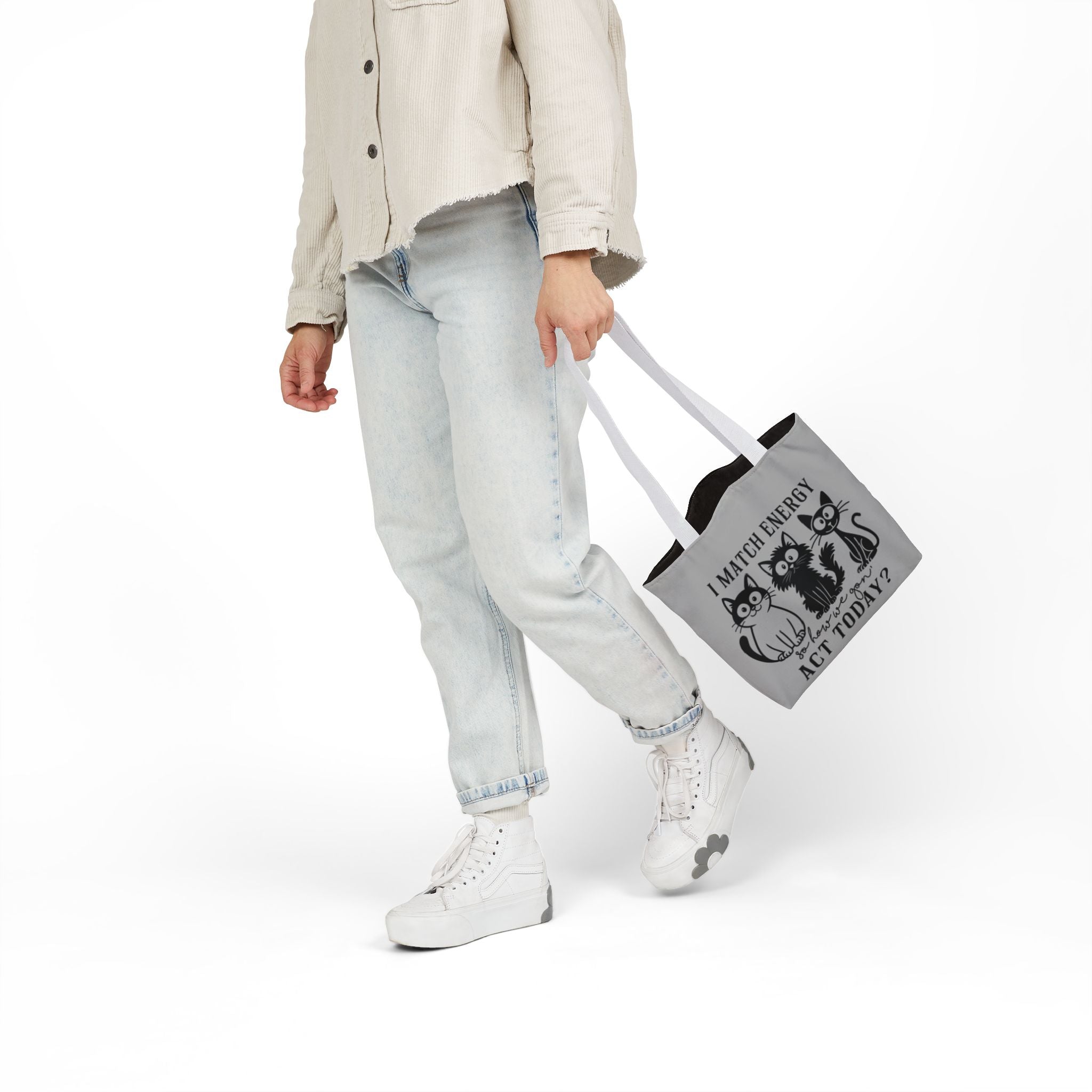 Gift for Cat Lovers – Light Grey Tote Bag