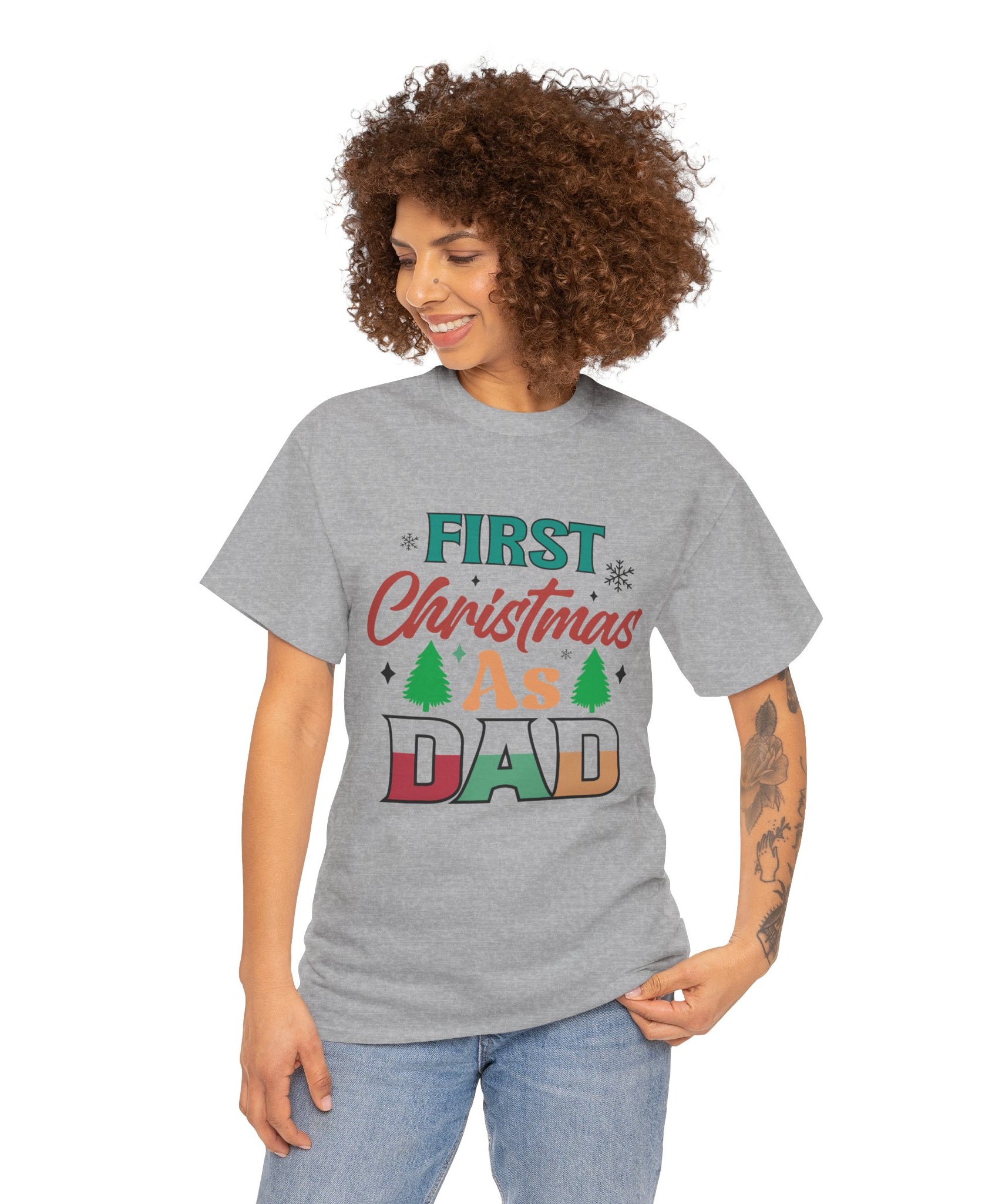 First Christmas as Dad T-Shirt | Gallory Hive