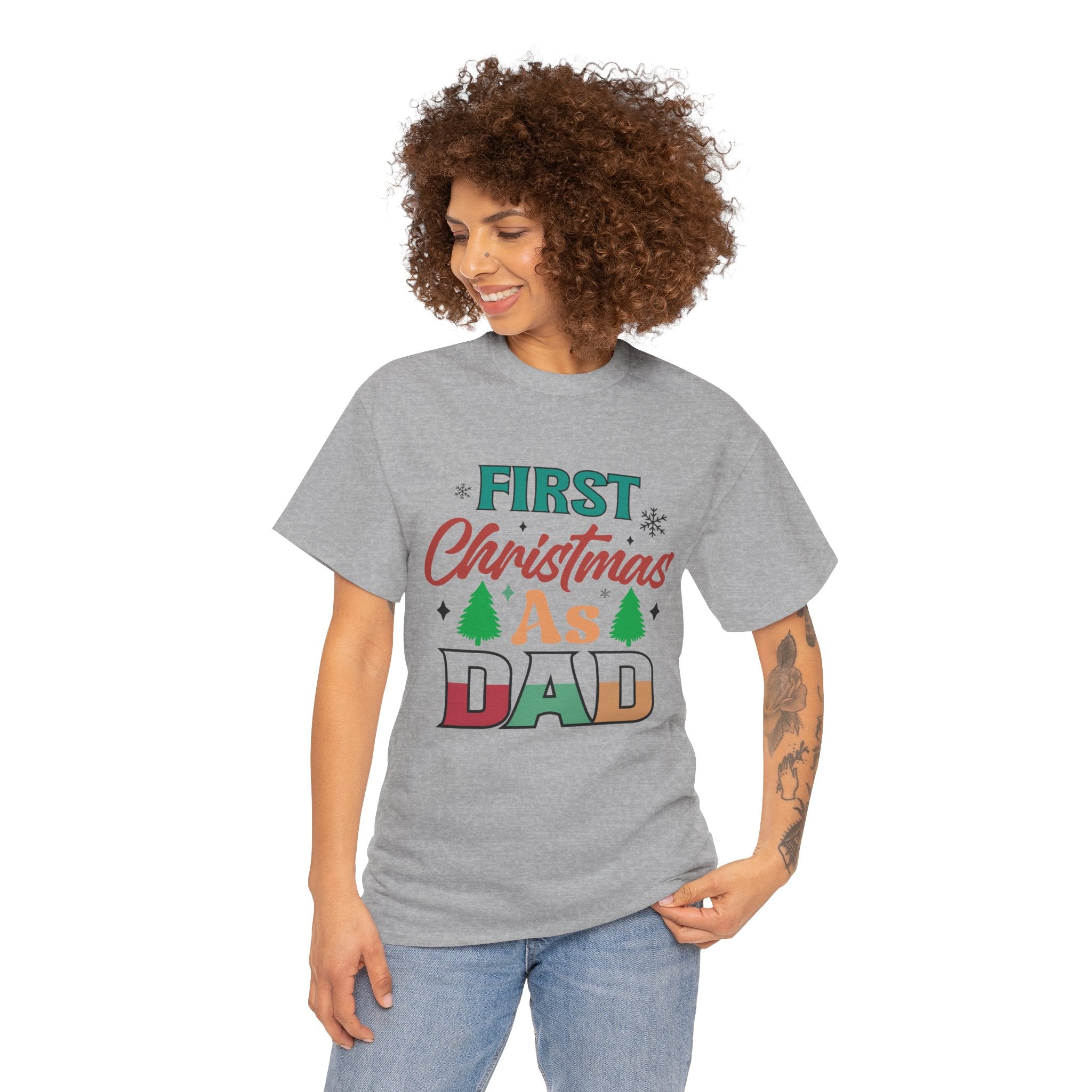 First Christmas as Dad T-Shirt | Gallory Hive