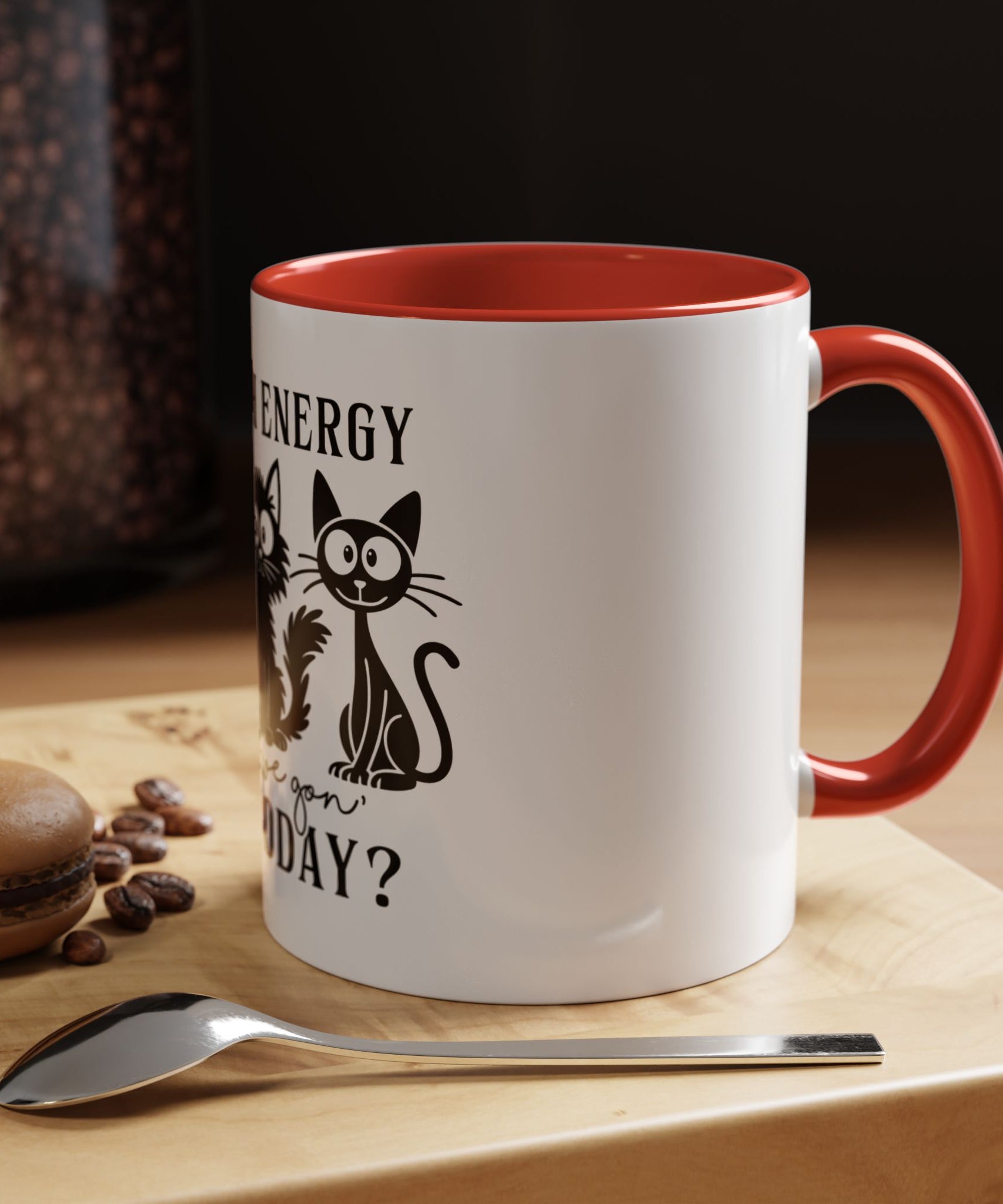 Quirky Cat Coffee Mug, Fun Kitty Mug for Cat Lovers, Gift for Pet Owners, Unique Cat-Themed Drinkware, Cute Cat Lover Present