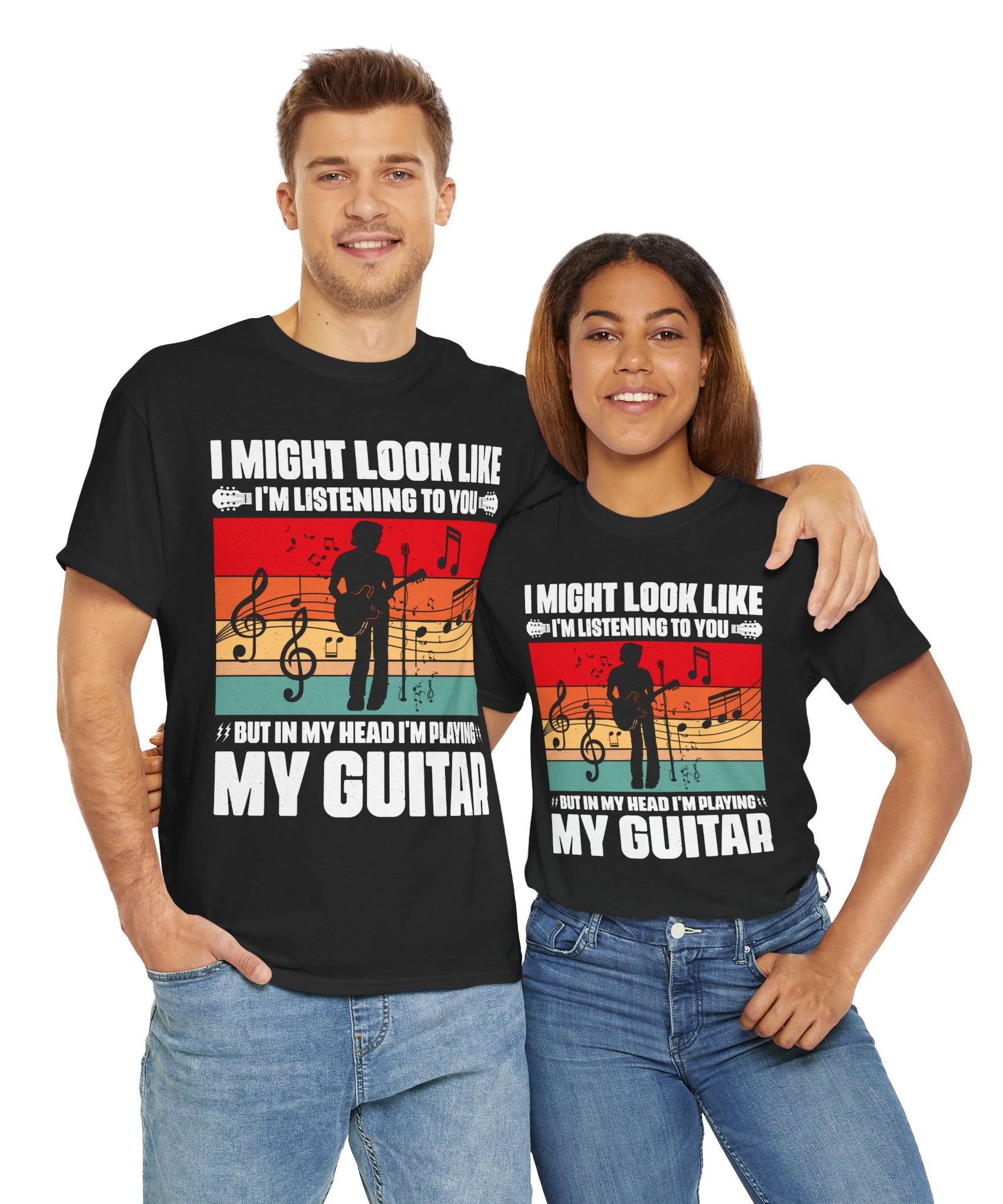 Retro Guitar Playing Mind T-Shirt