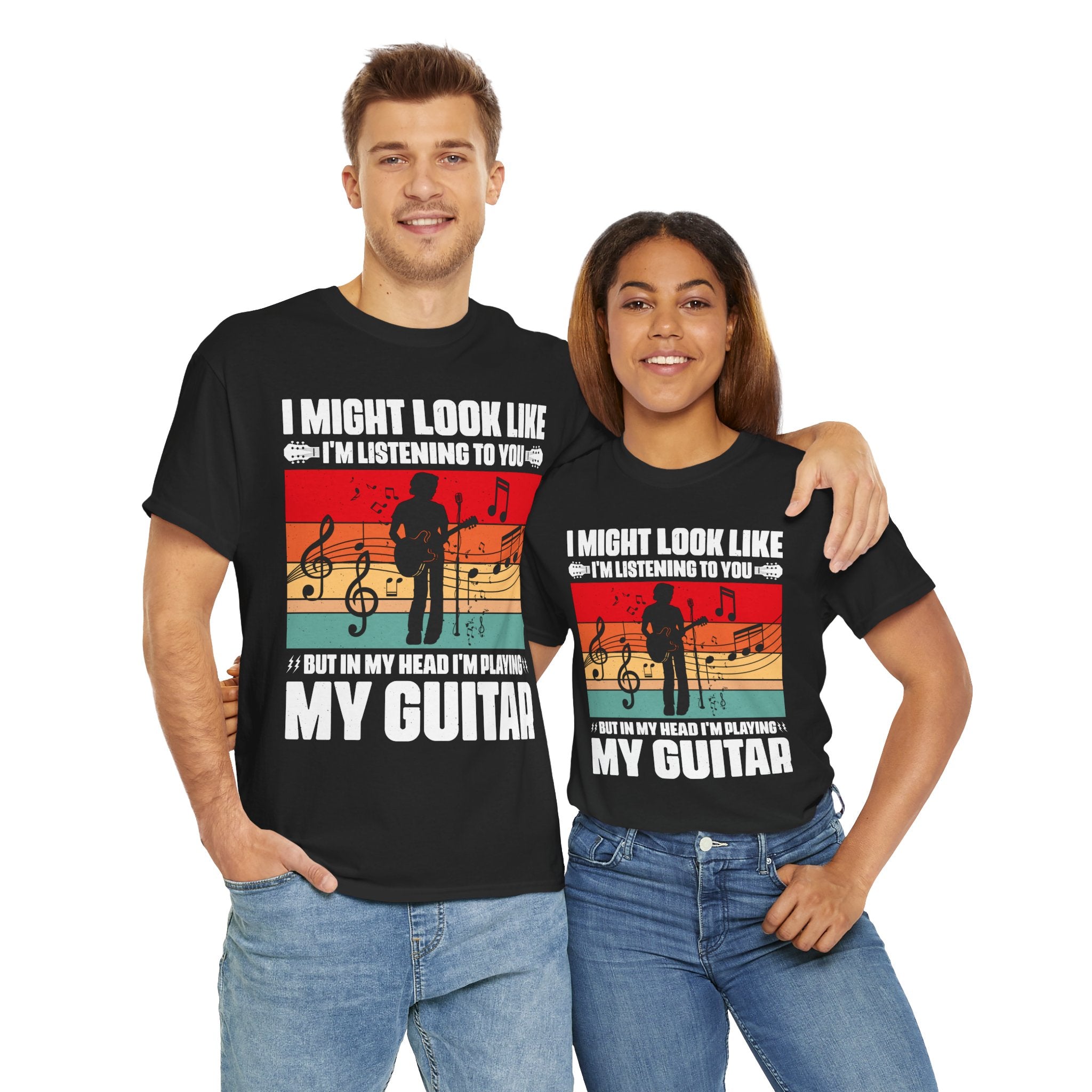 Retro Guitar Playing Mind T-Shirt