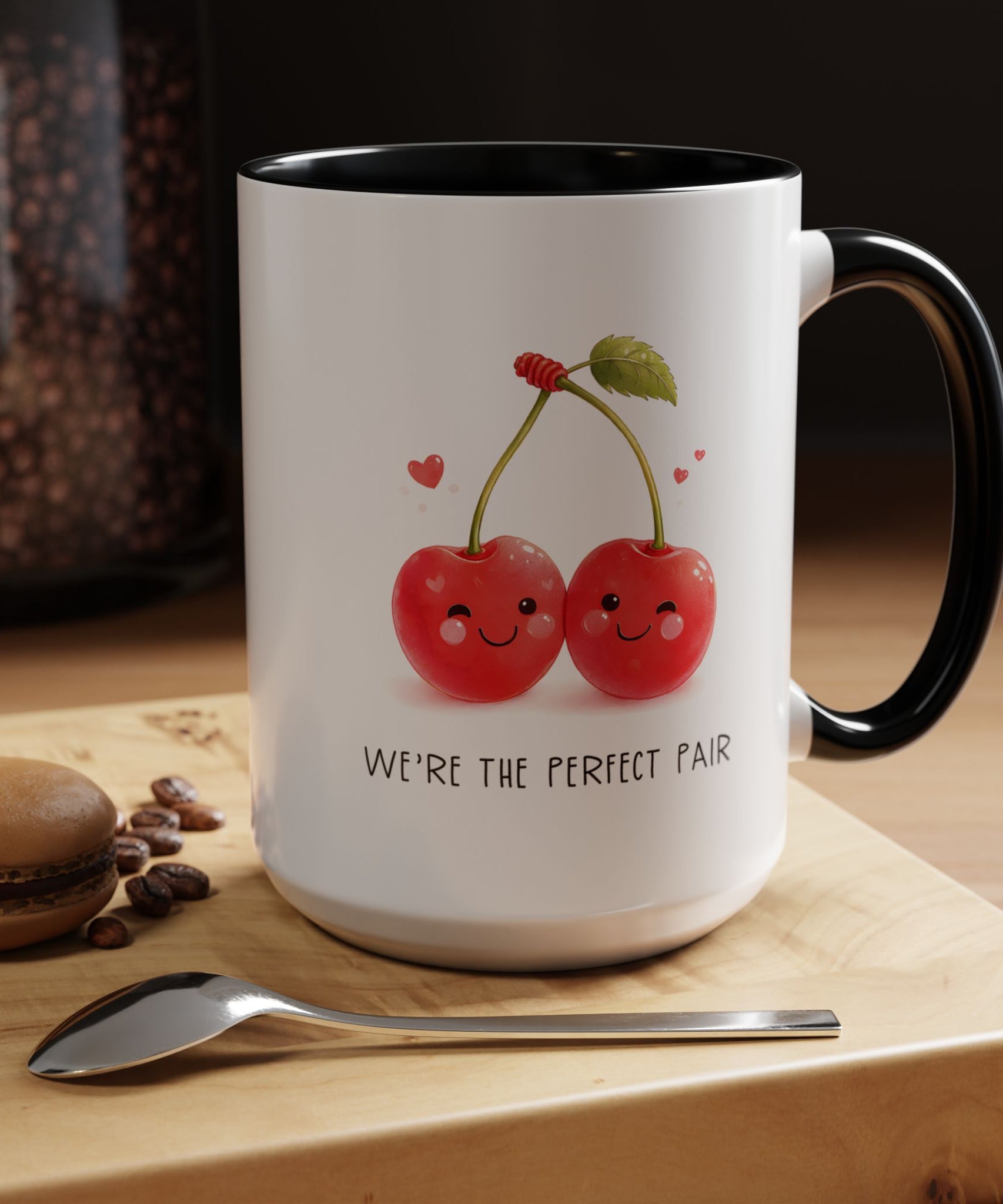 Funny Cherry Couple Ceramic Coffee Mug | Gallory Hive