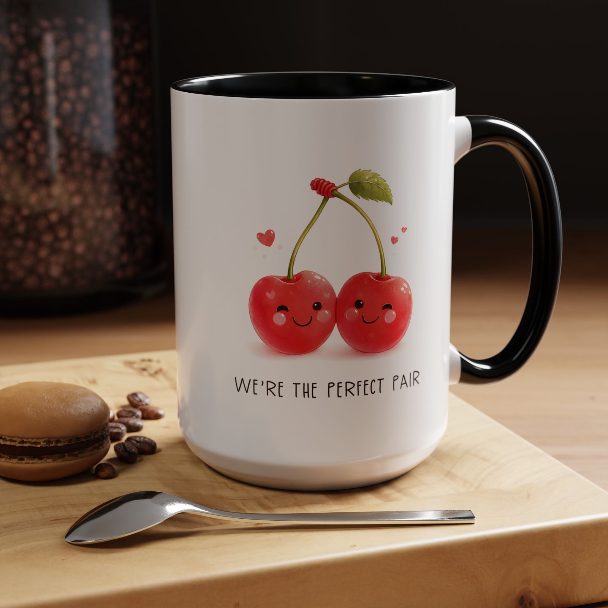 Funny Cherry Couple Ceramic Coffee Mug | Gallory Hive