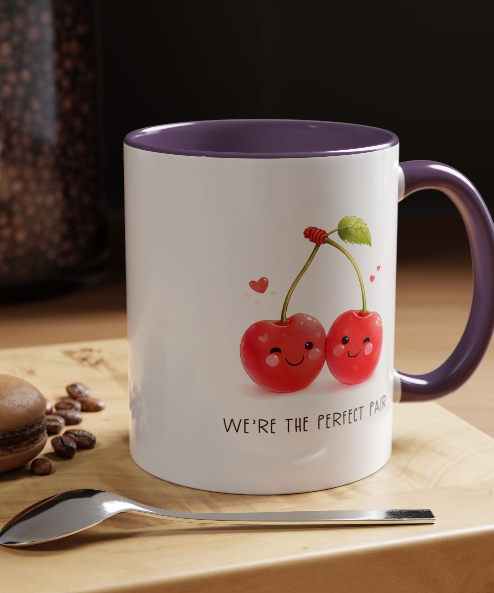 Funny Cherry Couple Ceramic Coffee Mug | Gallory Hive