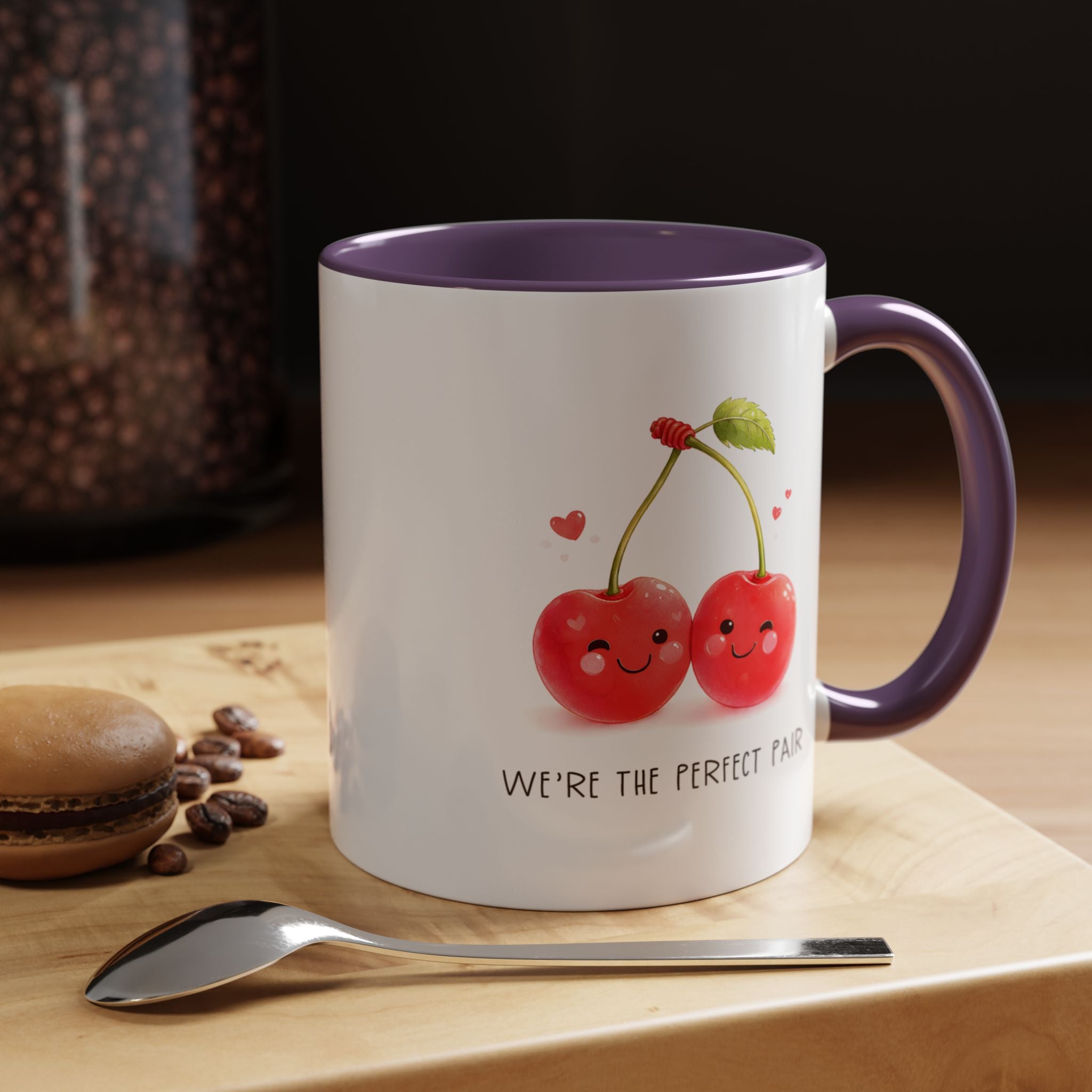 Funny Cherry Couple Ceramic Coffee Mug | Gallory Hive