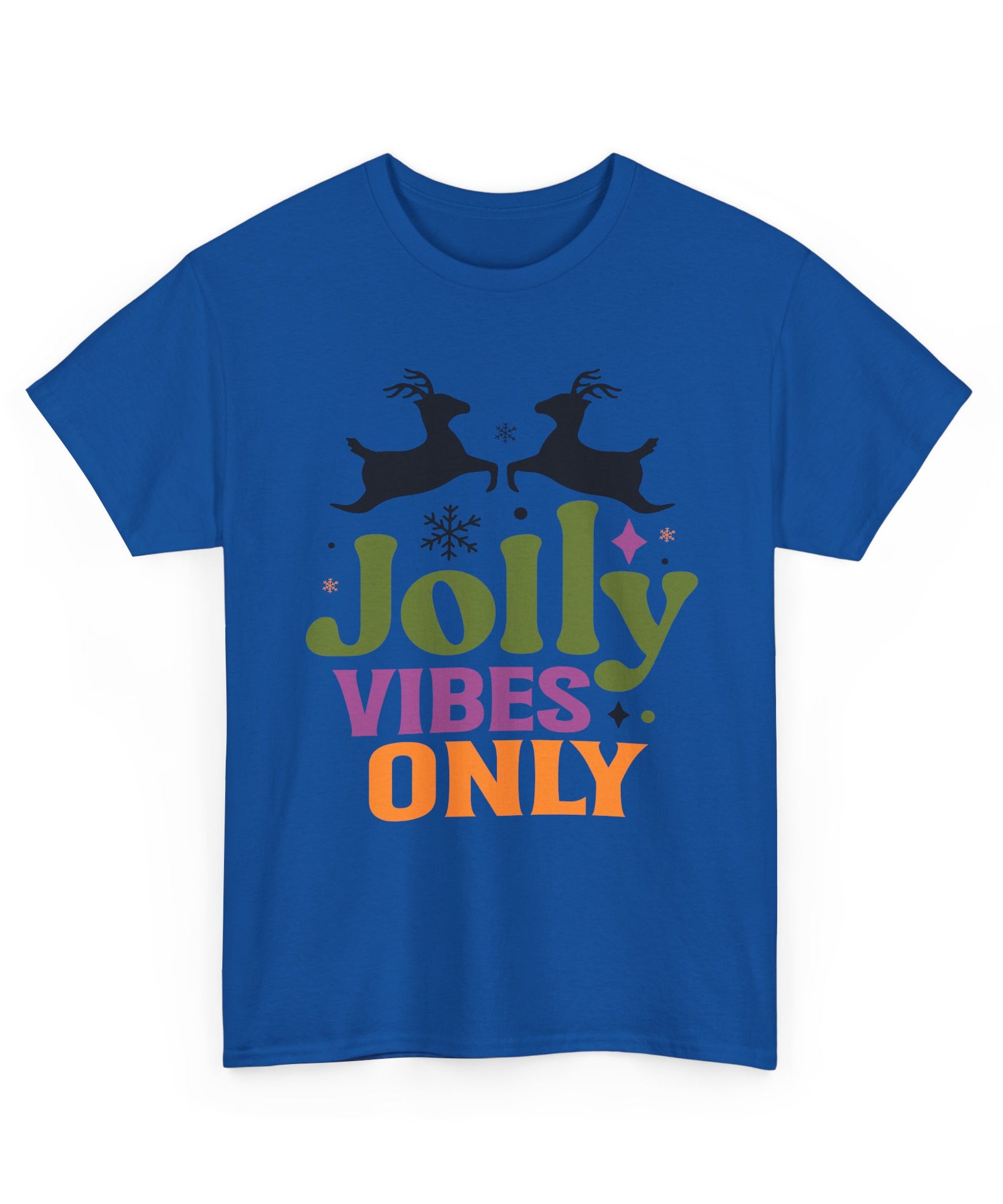 Jolly Vibes Only Retro Christmas Tee | Gallory Hive