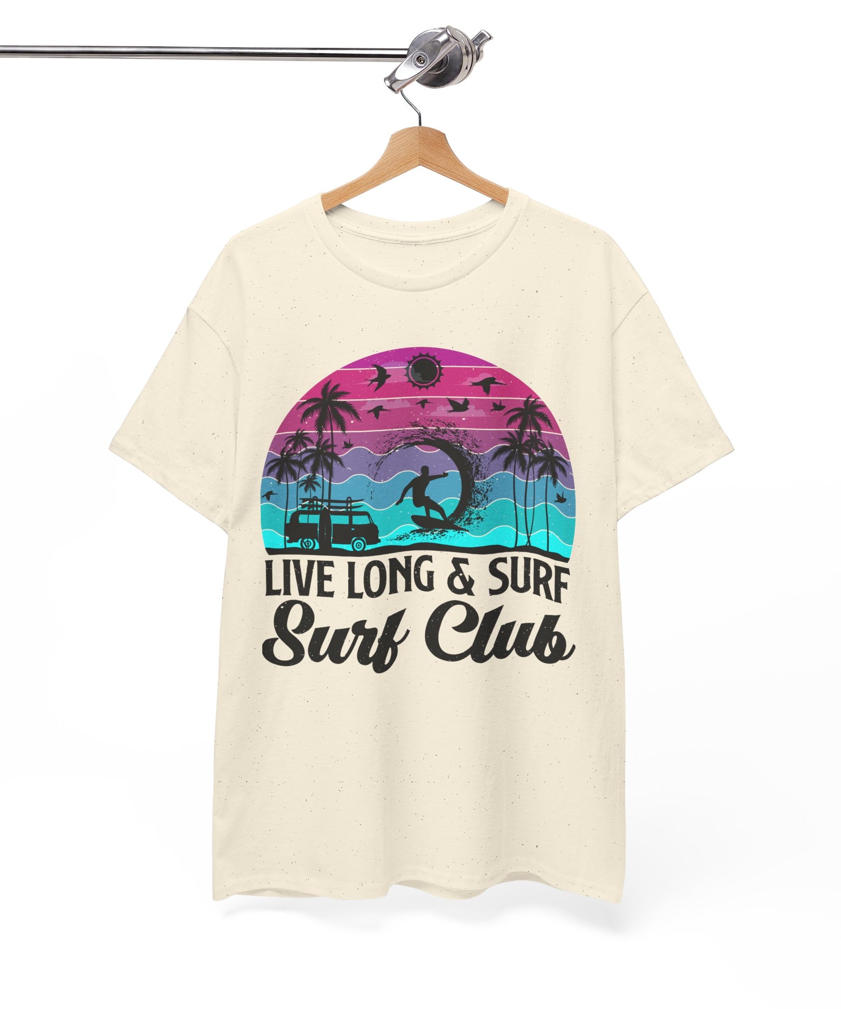 Surf Club Beach Sunset T-Shirt | Gallory Hive