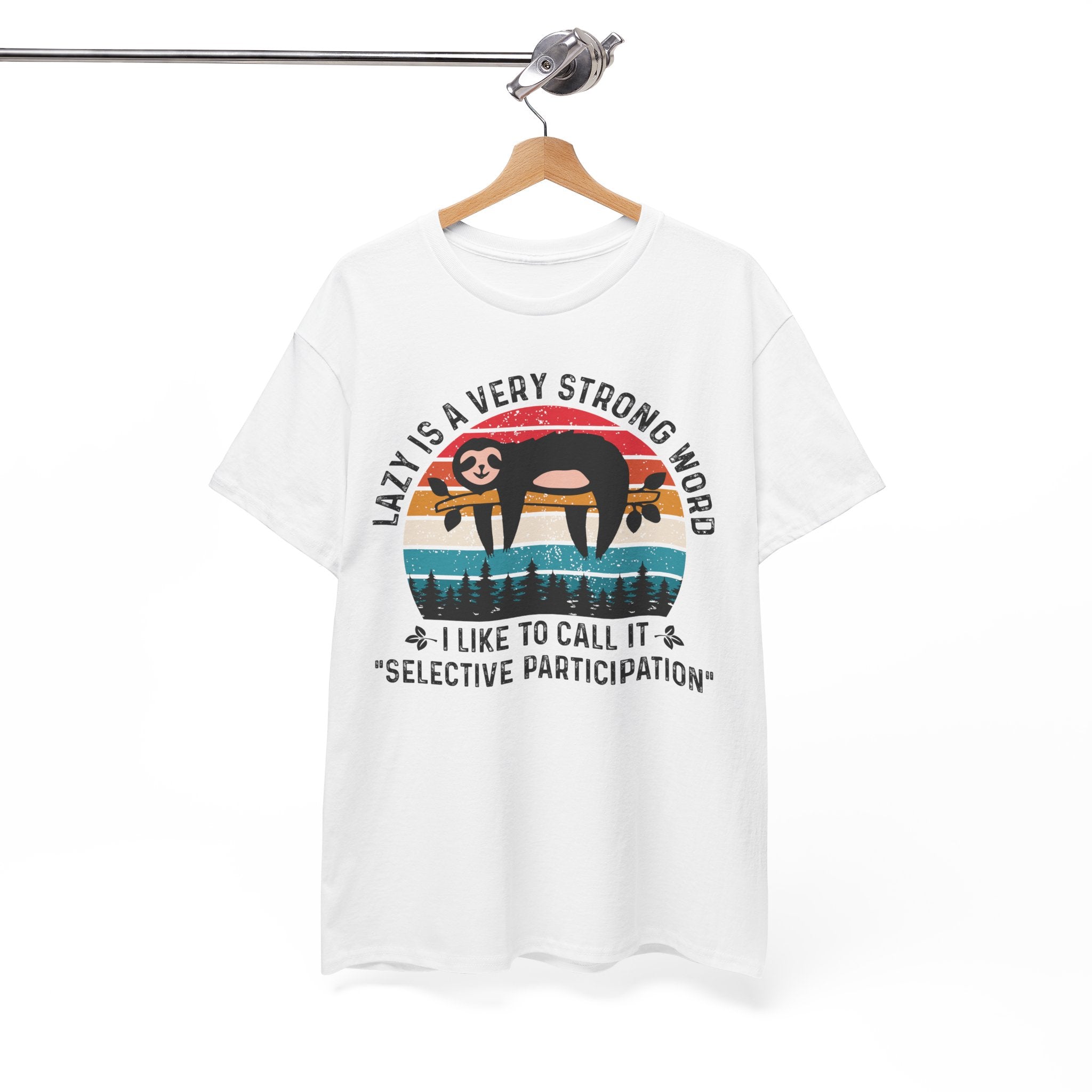 Sloth Hiking Team Retro Sunset Tee | Gallory Hive