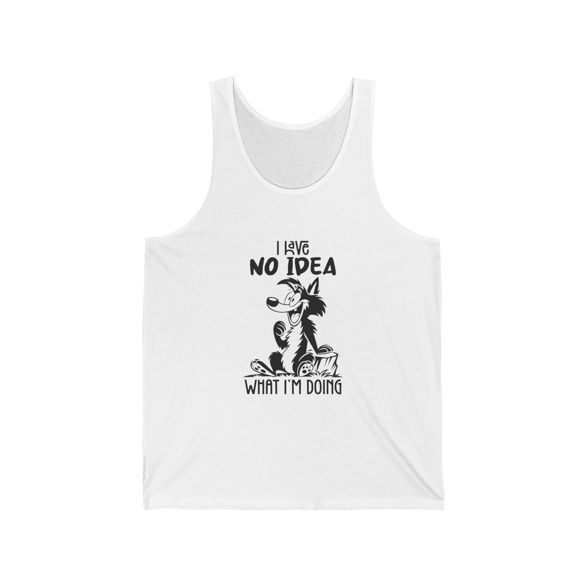 Hilarious Jersey Tank, Funny Graphic Tank Top for Summer, Gift for Dog Lovers, Casual Wear for Every Occasion, Unique Dog-Themed Apparel