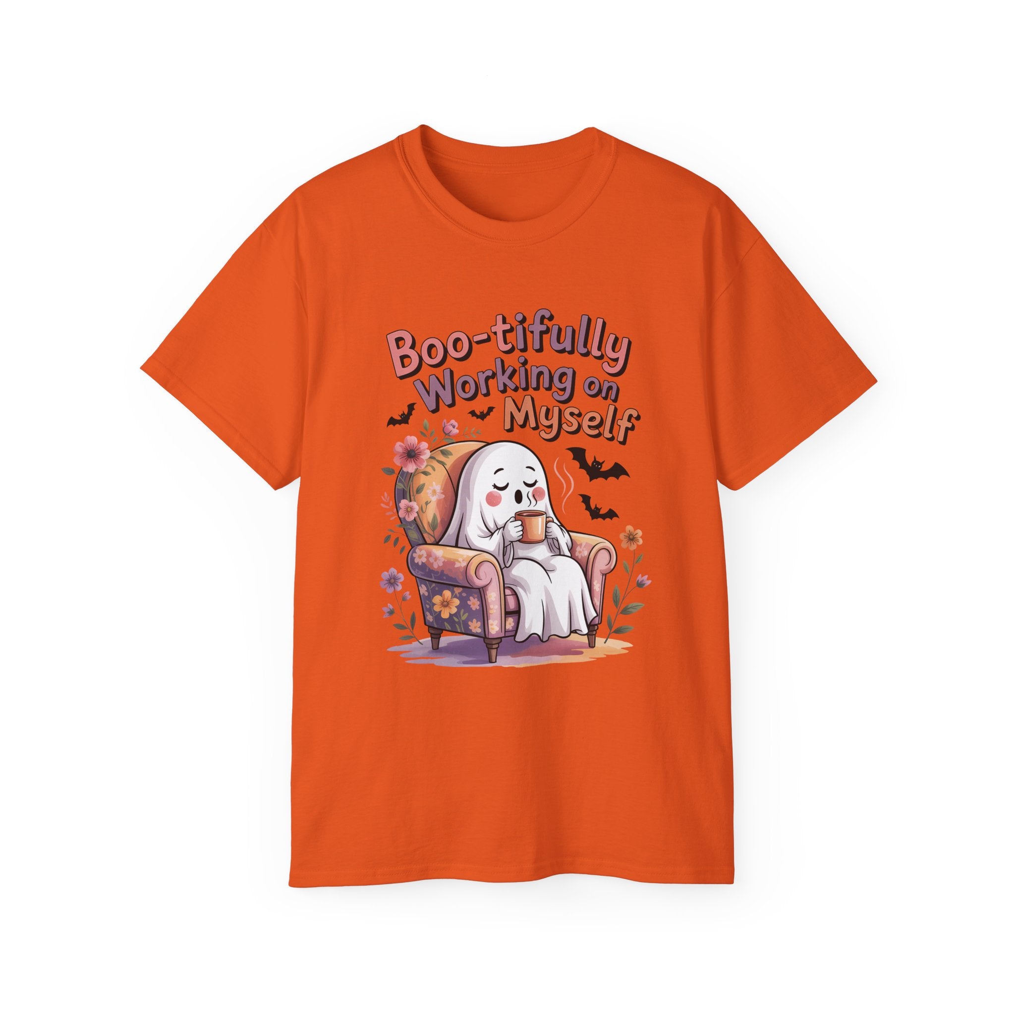 Cute Ghost Working on Myself Tee