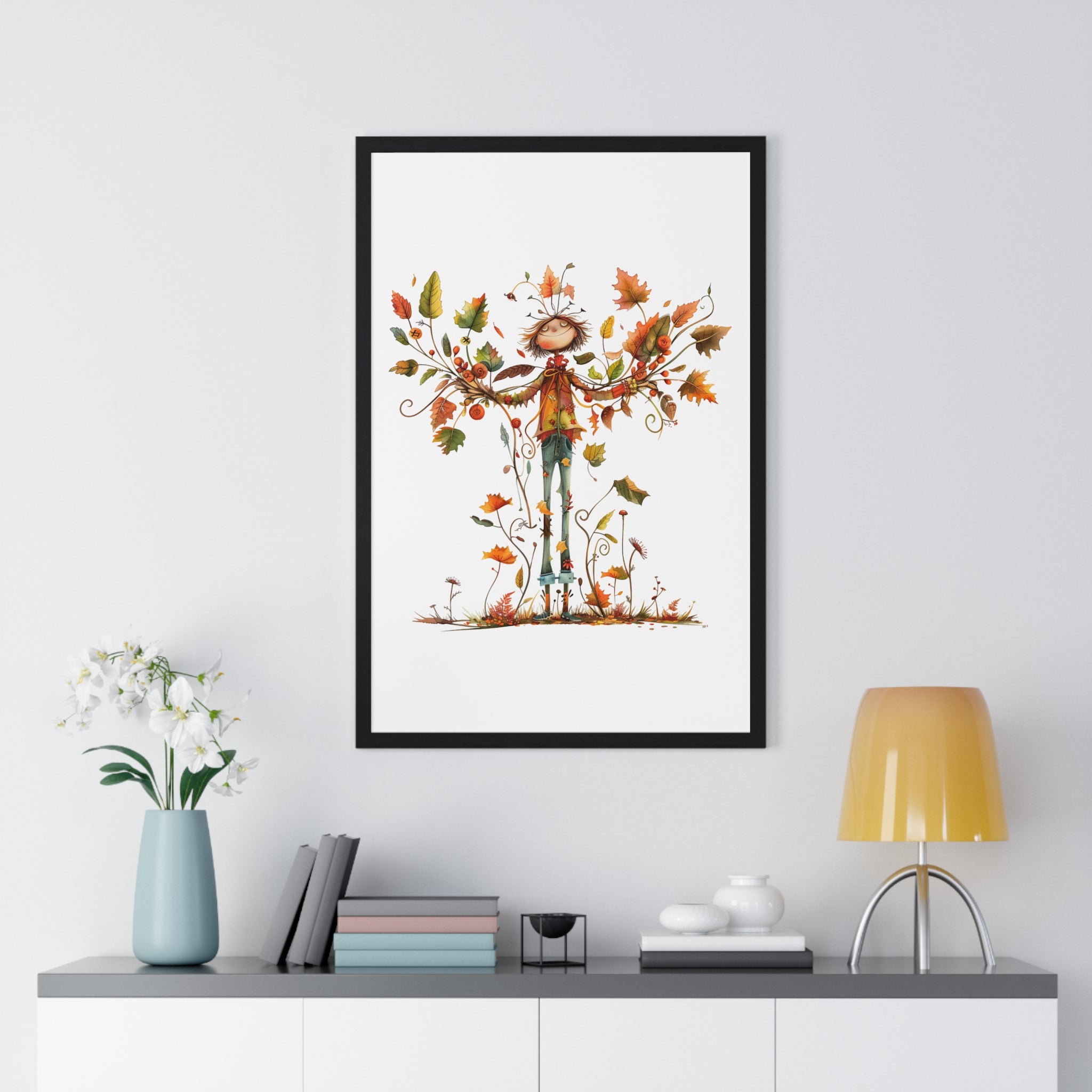 Leaf Spirit of Autumn – Framed Wooden Wall Art
