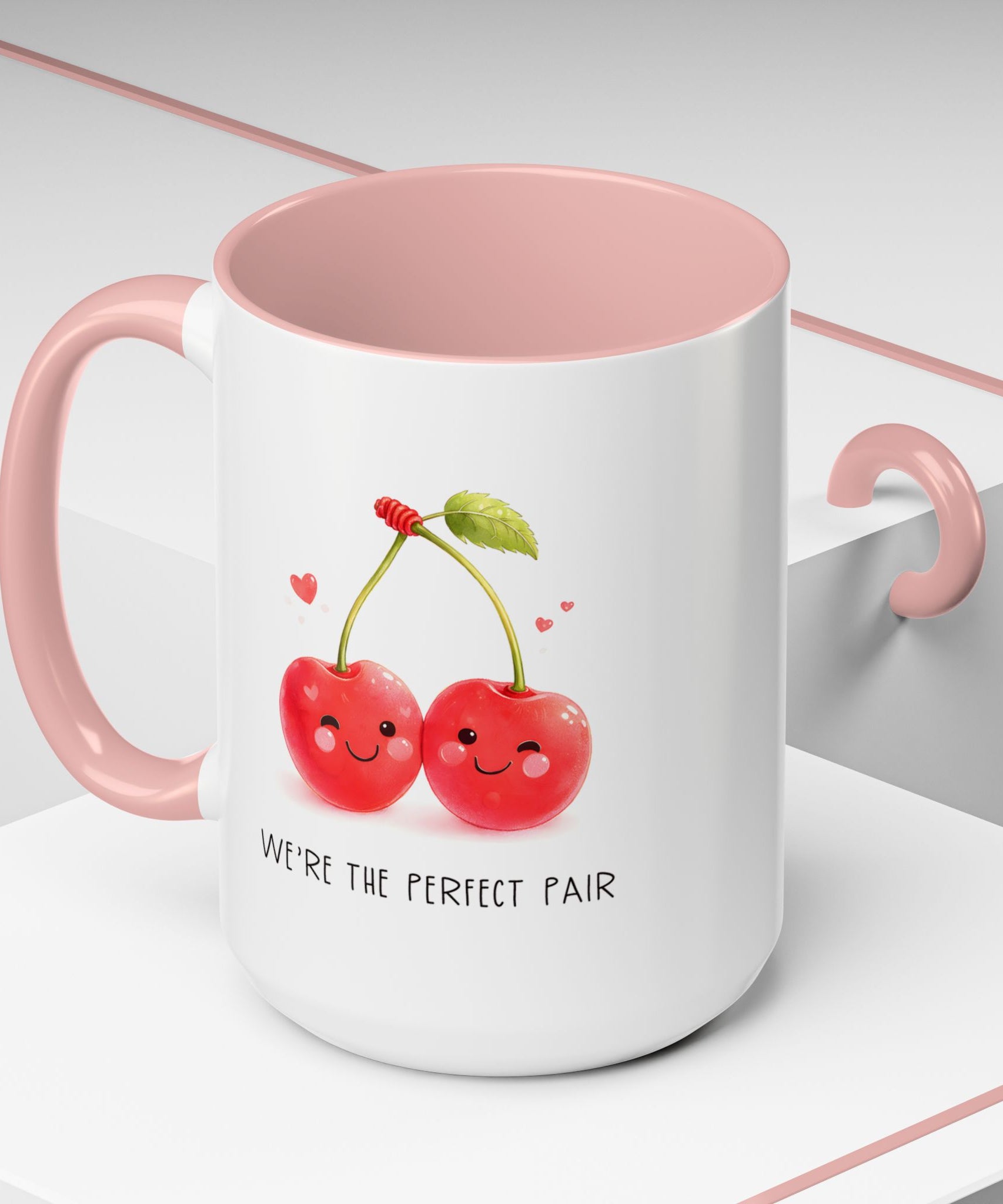 Funny Cherry Couple Ceramic Coffee Mug | Gallory Hive
