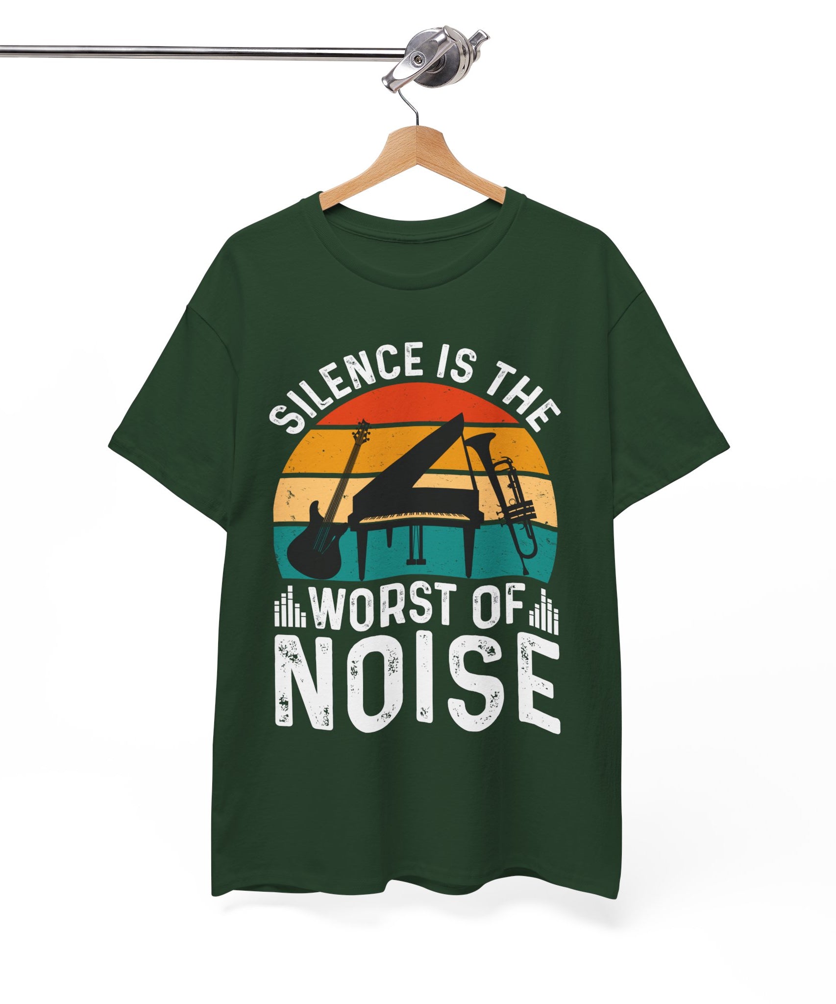 Retro Music Lover-Shirt - Silence Noise Tee