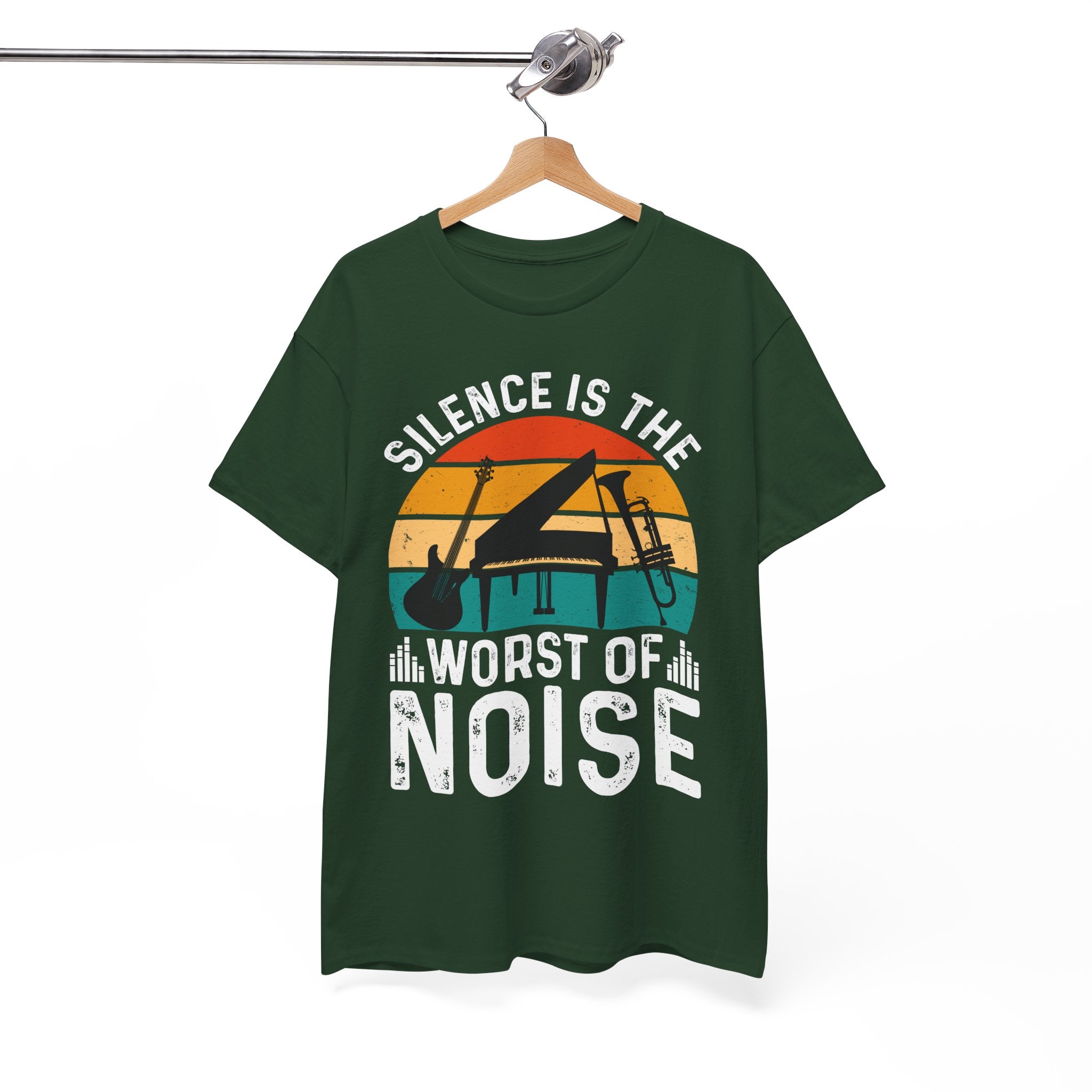 Retro Music Lover-Shirt - Silence Noise Tee