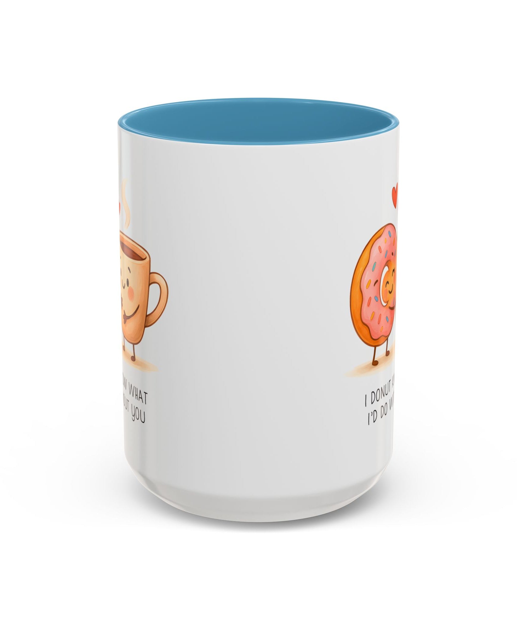 Cute Donut and Coffee Love Ceramic Mug | Gallory Hive