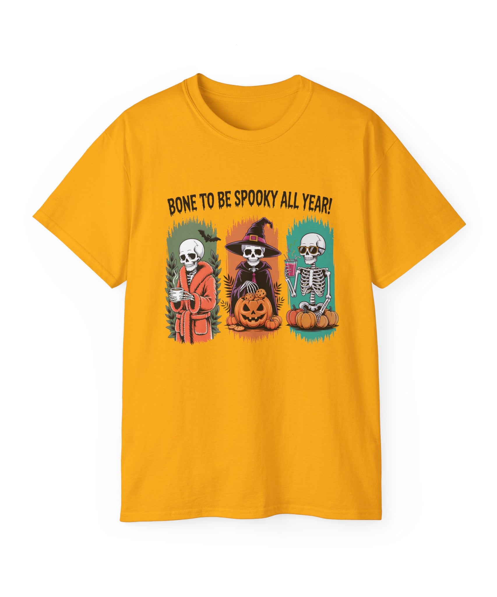 Spooky All Year Skeleton Halloween Tee