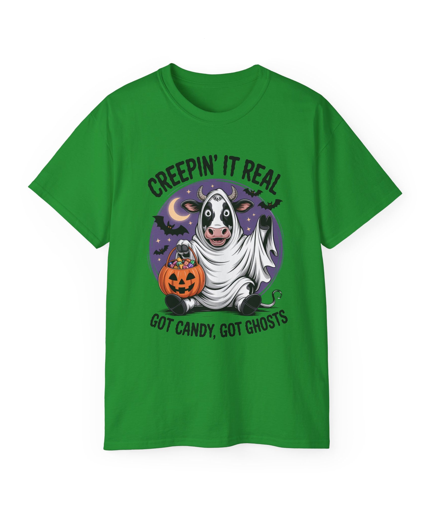 Cute Candy Cow Spooky Season Shirt